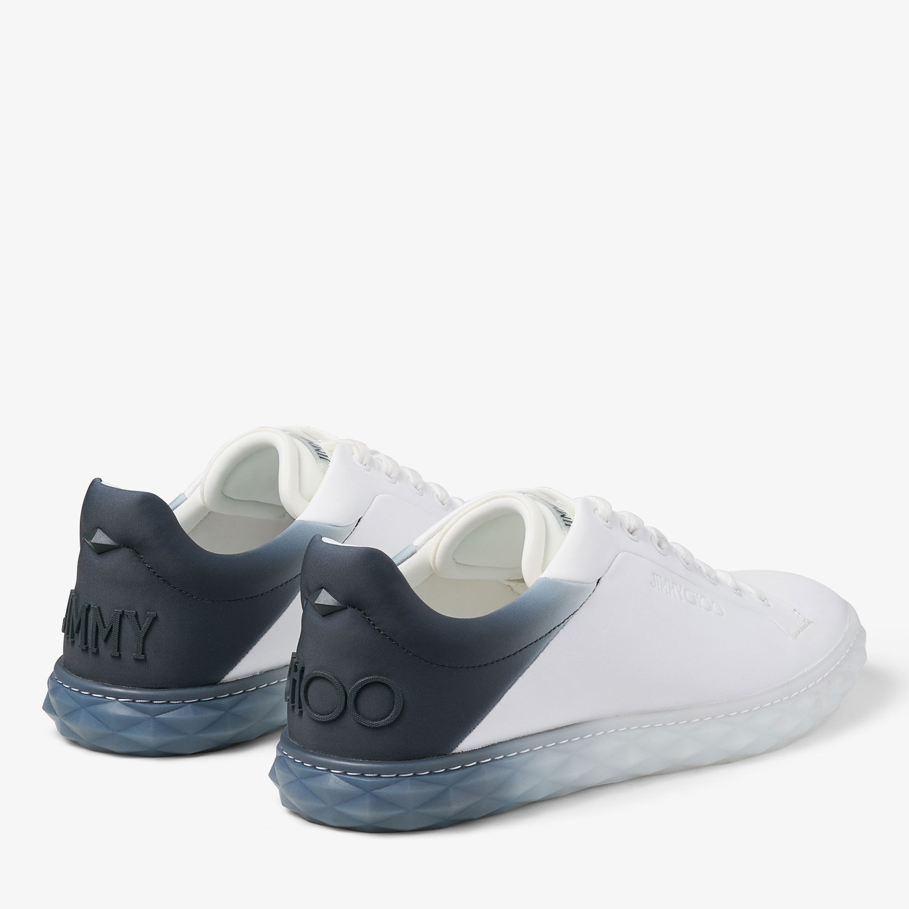 Diamond Light/M II | White Leather Trainer | JIMMY CHOO