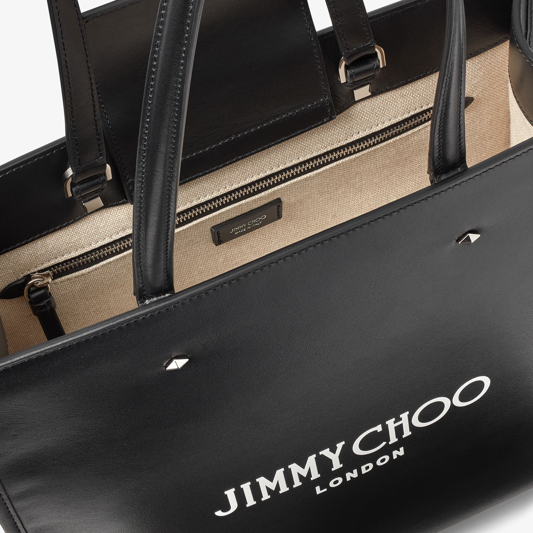 N/S TOTE/M | ブラックレザー・ミニトートバッグ | 2023年サマー 