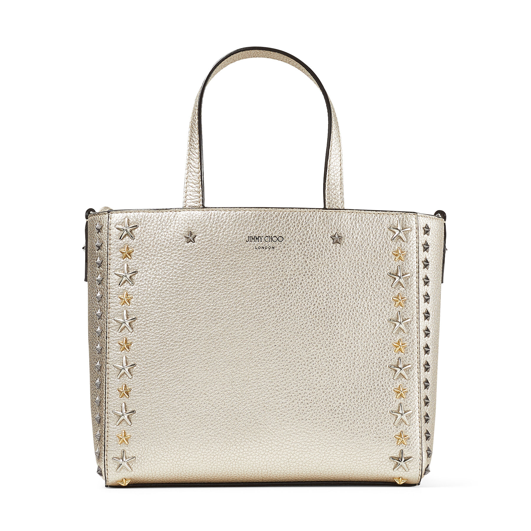 Mix スタースタッズ付き Light Gold メタリックソフトグレイニー Mix スタースタッズ付き Light Gold メタリックソフトグレイニー