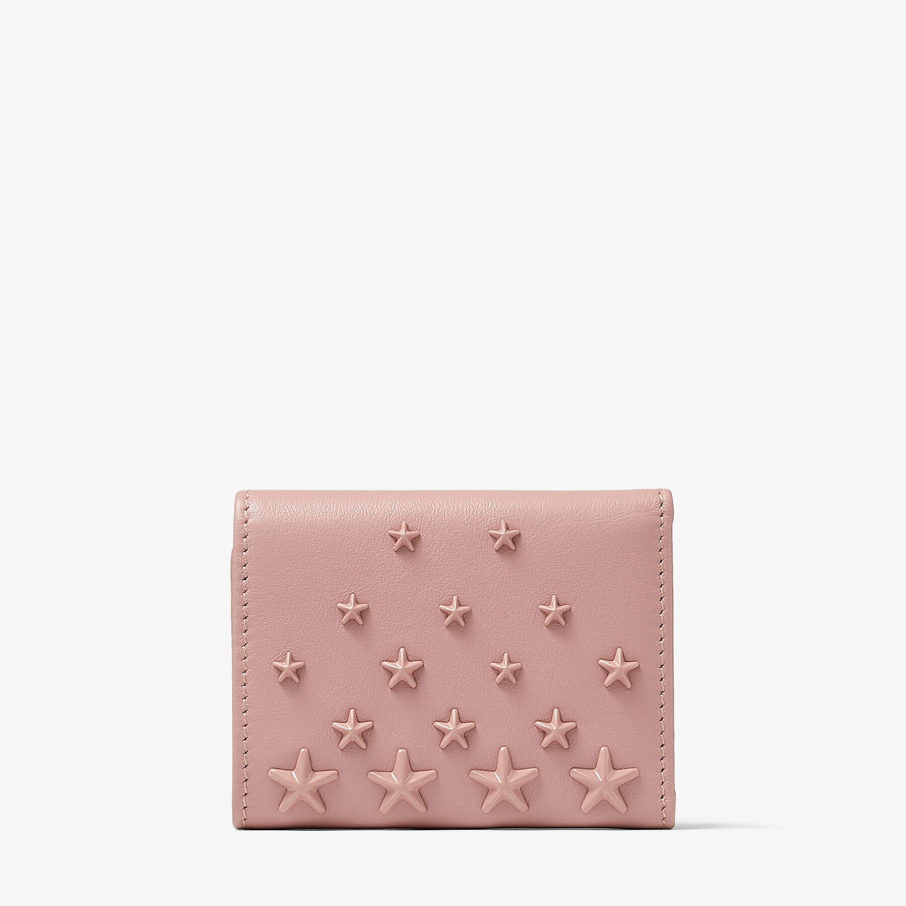 スタースタッズ付き Blossom スムースカーフレザー・ウォレット 