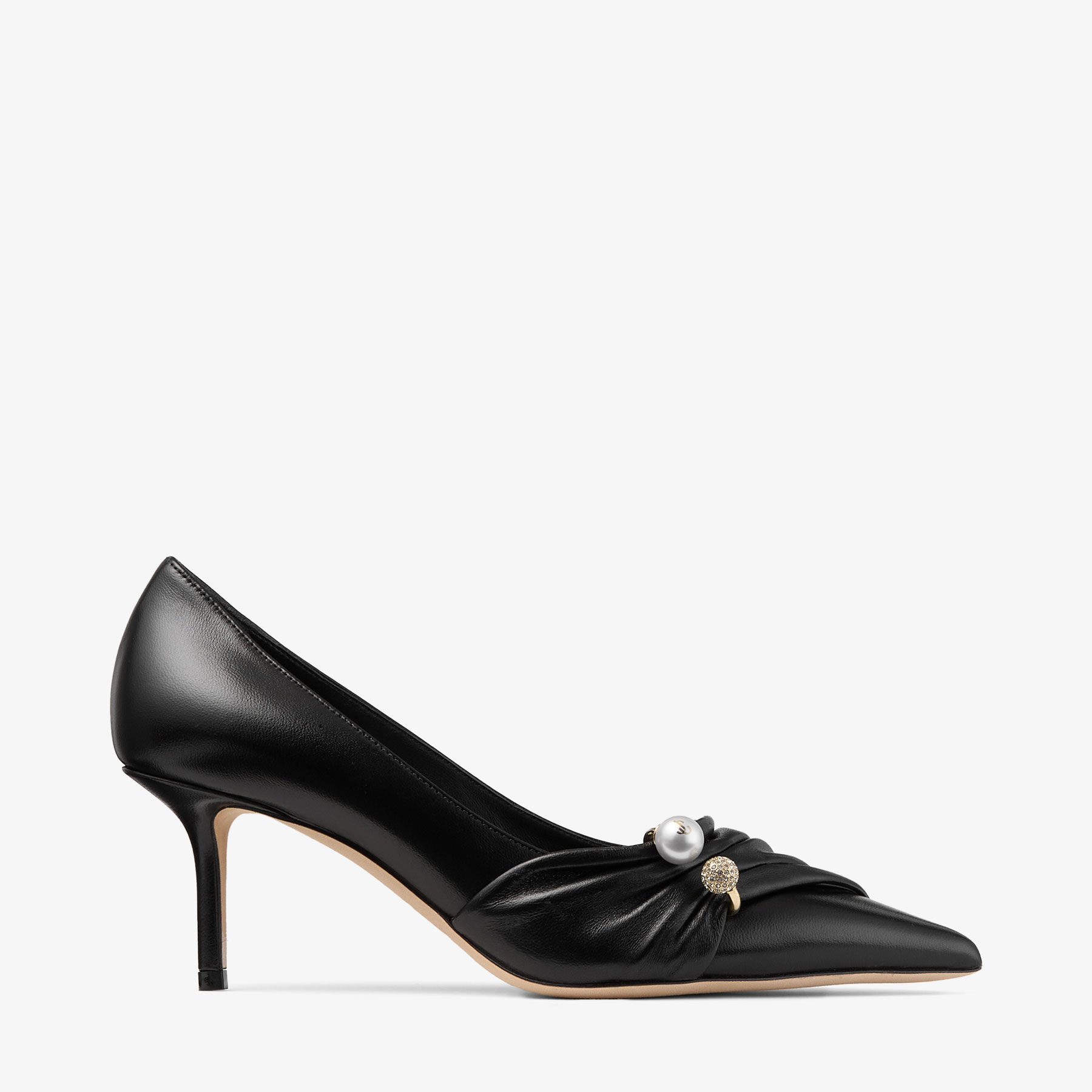 【週末SALE！！】Jimmy Choo リボン レース パンプス（23.5） RAFIPUMP65NTB_010003_SIDE_vg10