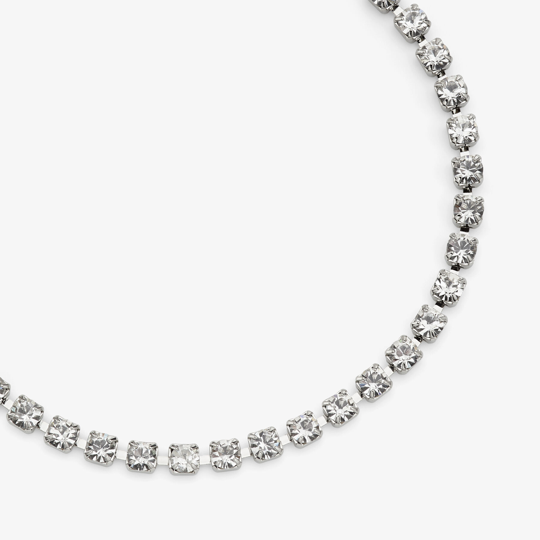 アクセサリーその他 Jimmy Choo Jewels Silver DIAMOND CHAIN BRACELET｜パヴェクリスタル付き シルバー仕上げ