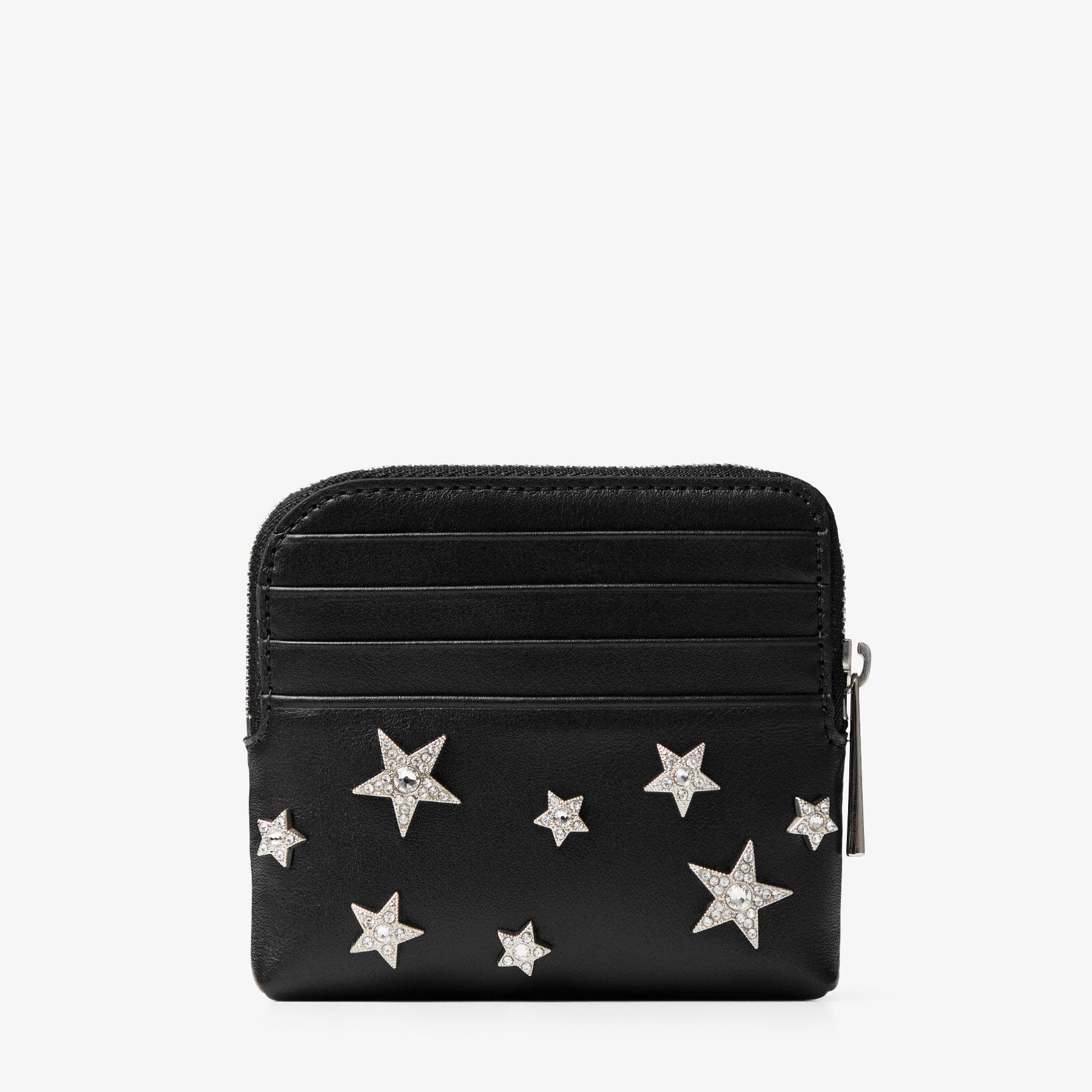 コンパクトジップ カードケース | ブラックレザー・カードケース