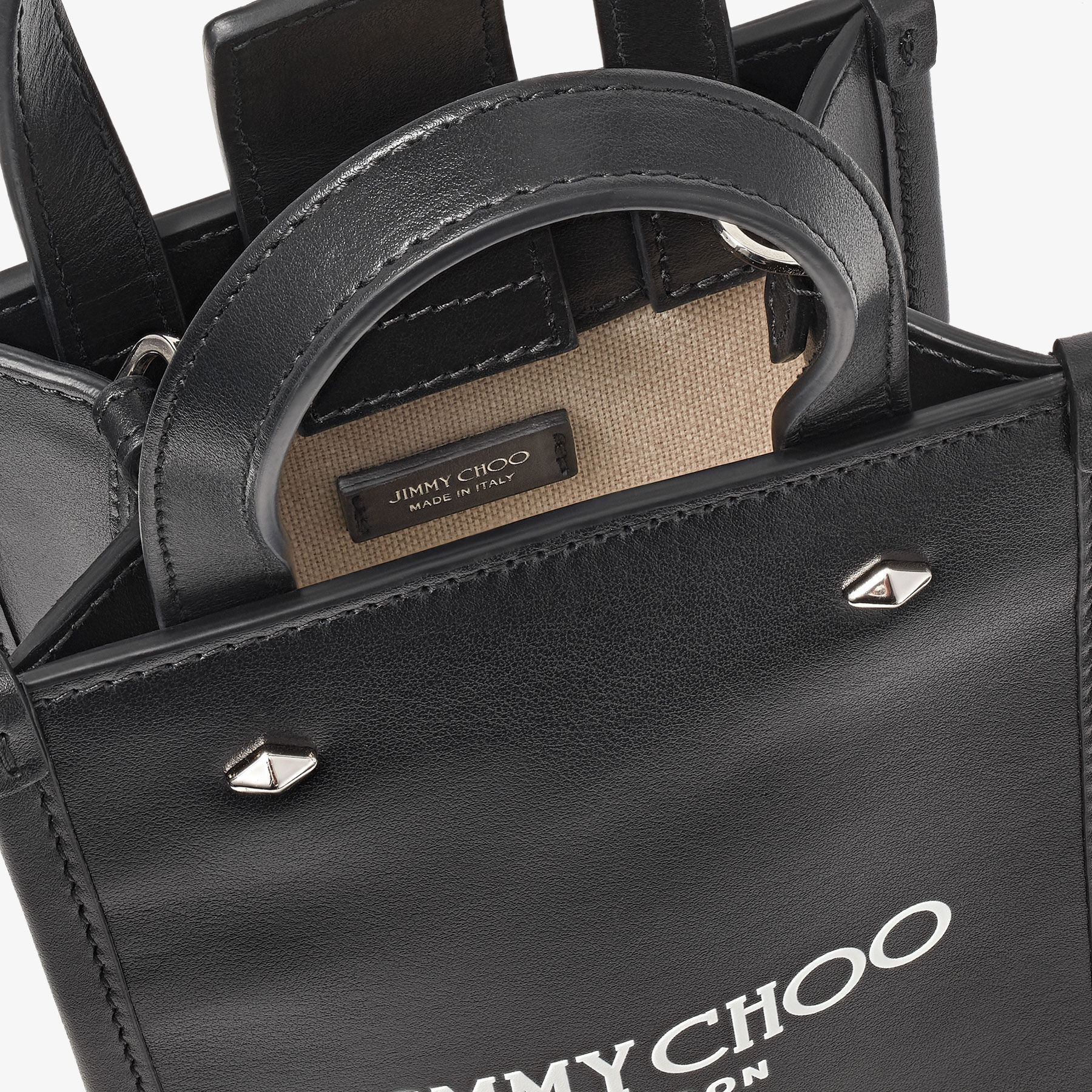 MINI N/S TOTE | ブラックレザー・ミニトートバッグ | 2023年サマー 