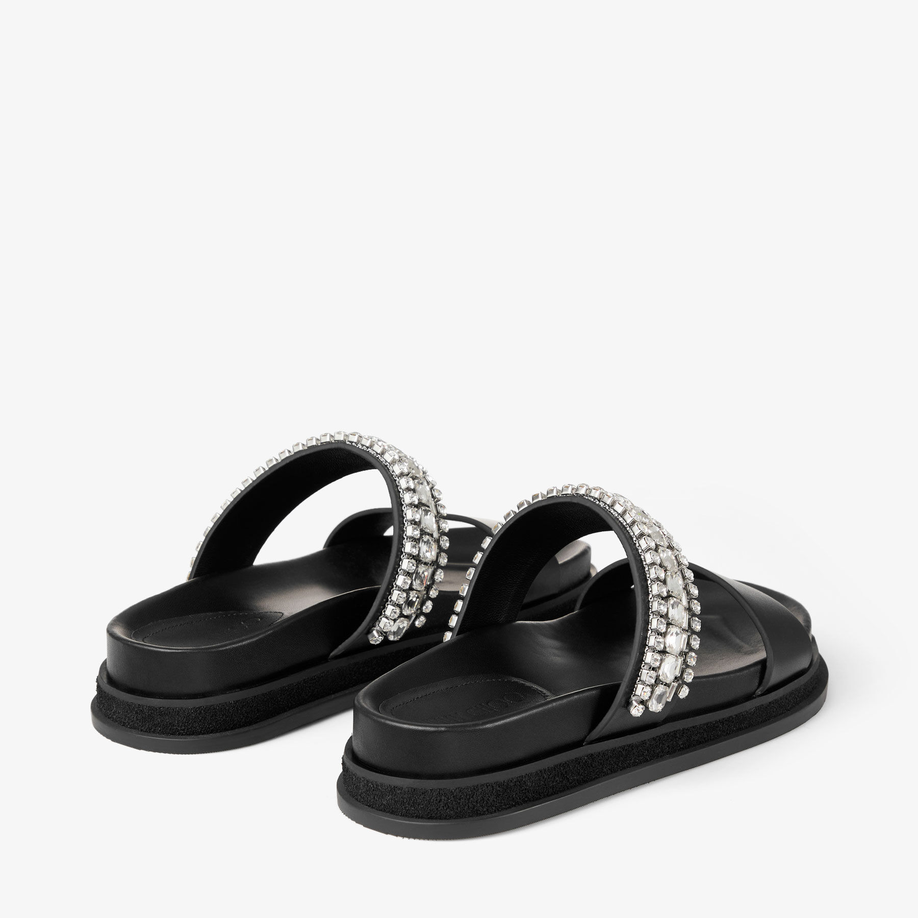 ジミーチュウ marga flat フラットサンダル 黒 ビジュー 37