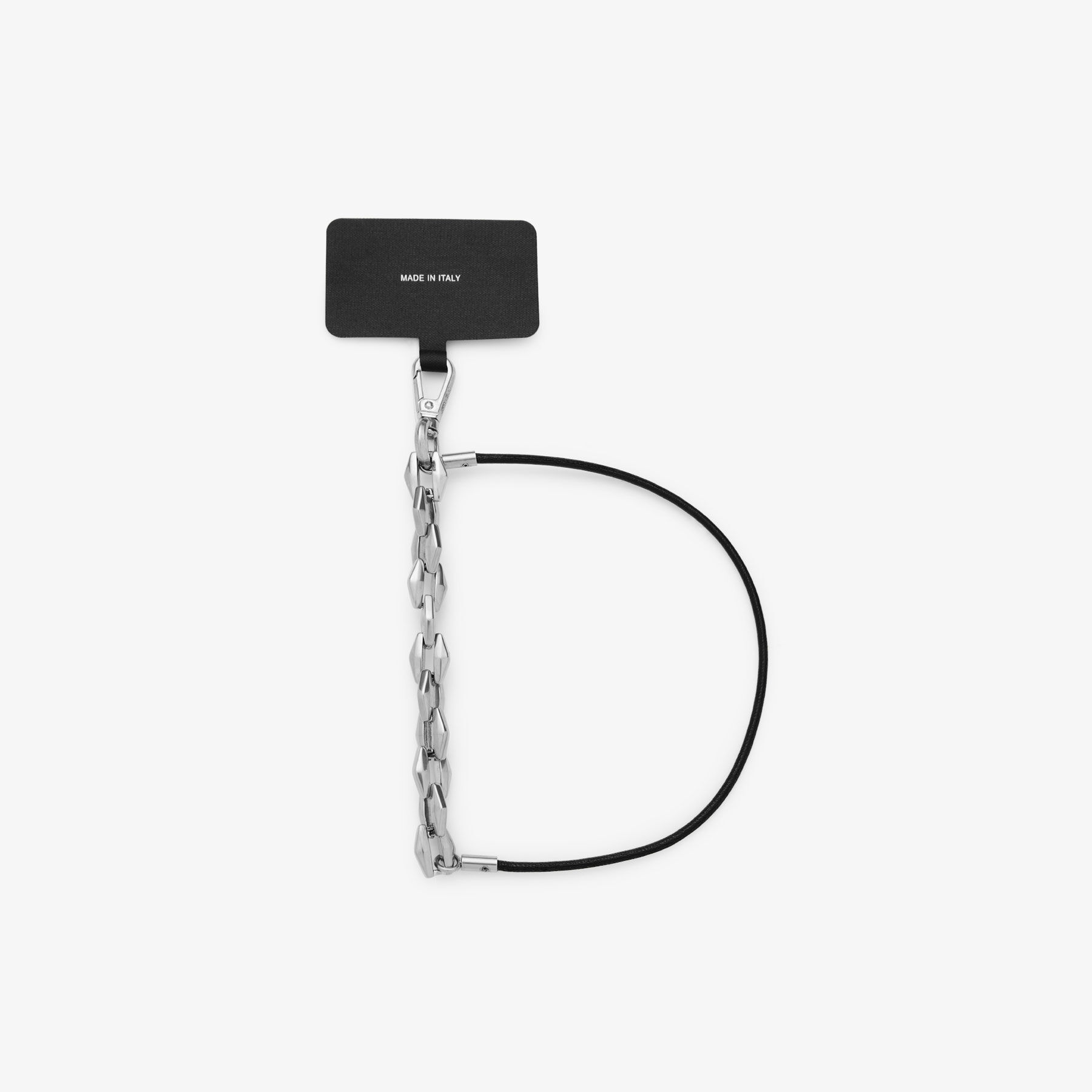 ジミーチュウ　ブレスレットS ダイヤモンド ストラップ フォン ブレスレット | ブラックレザー