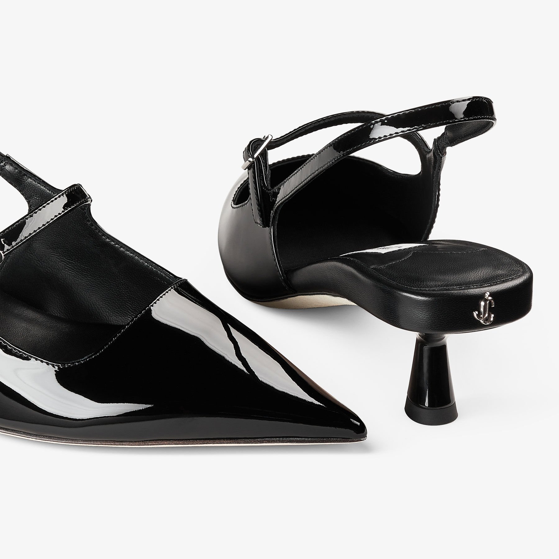 DIDI 45 | Black パテントレザー・ポインテッドトゥ パンプス | 2023年オータムコレクション | ジミー チュウ JP