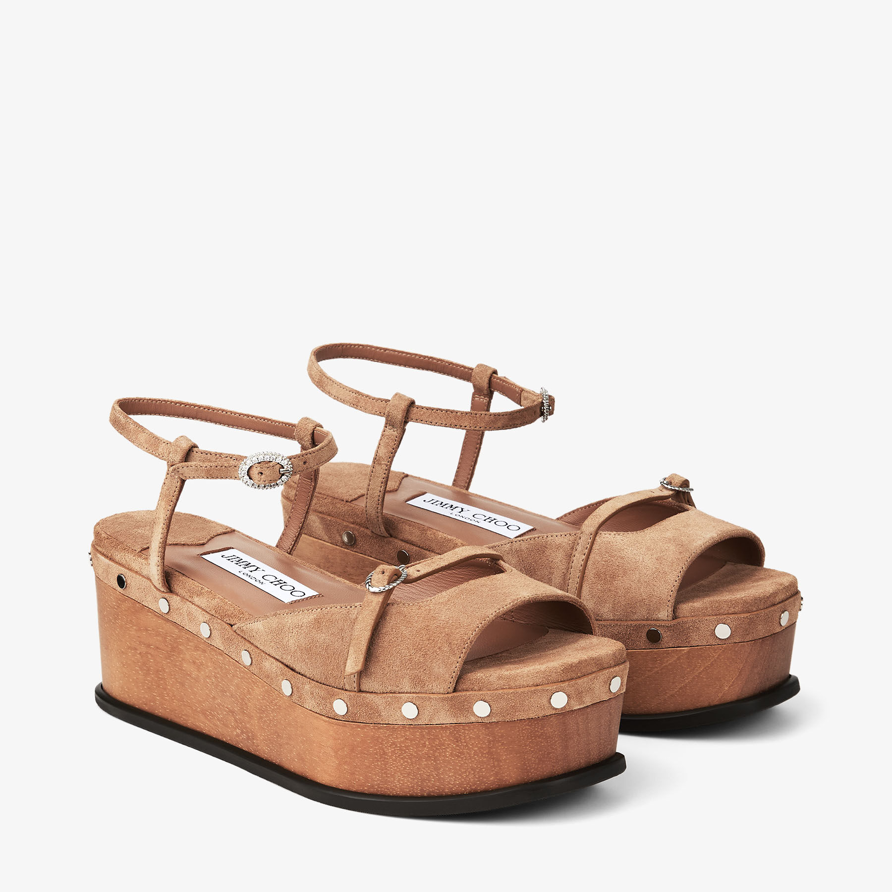 レディース 高級 ウェッジソールサンダル | ジミーチュウ