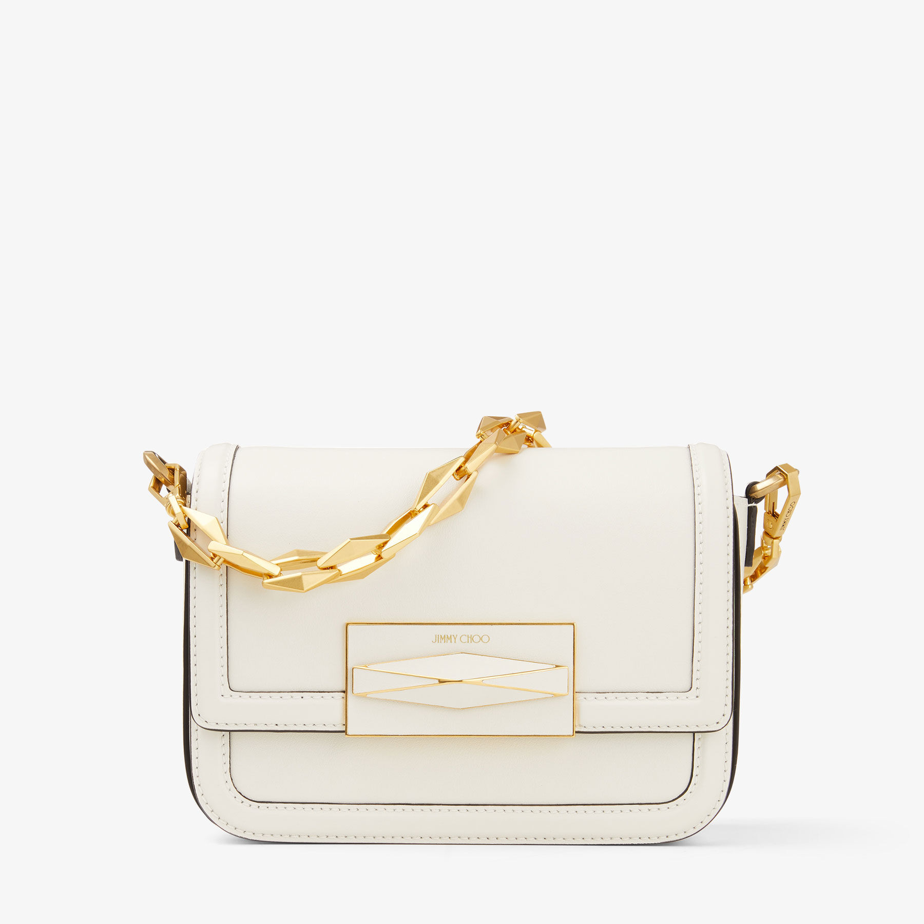 Diamond Crossbody | Latte スムースカーフレザー・トップ