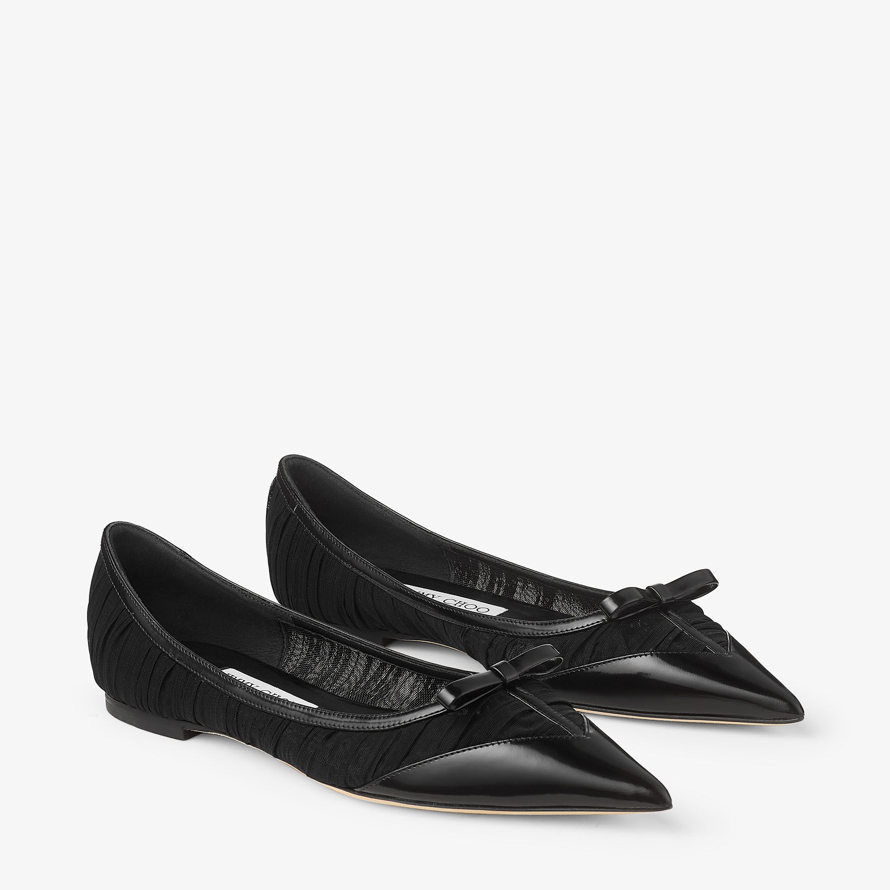 Jimmy Choo レース　フラットシューズ　パンプス　134WALTZ LOVEMESHFLATDQN_000074_ANGLE_v
