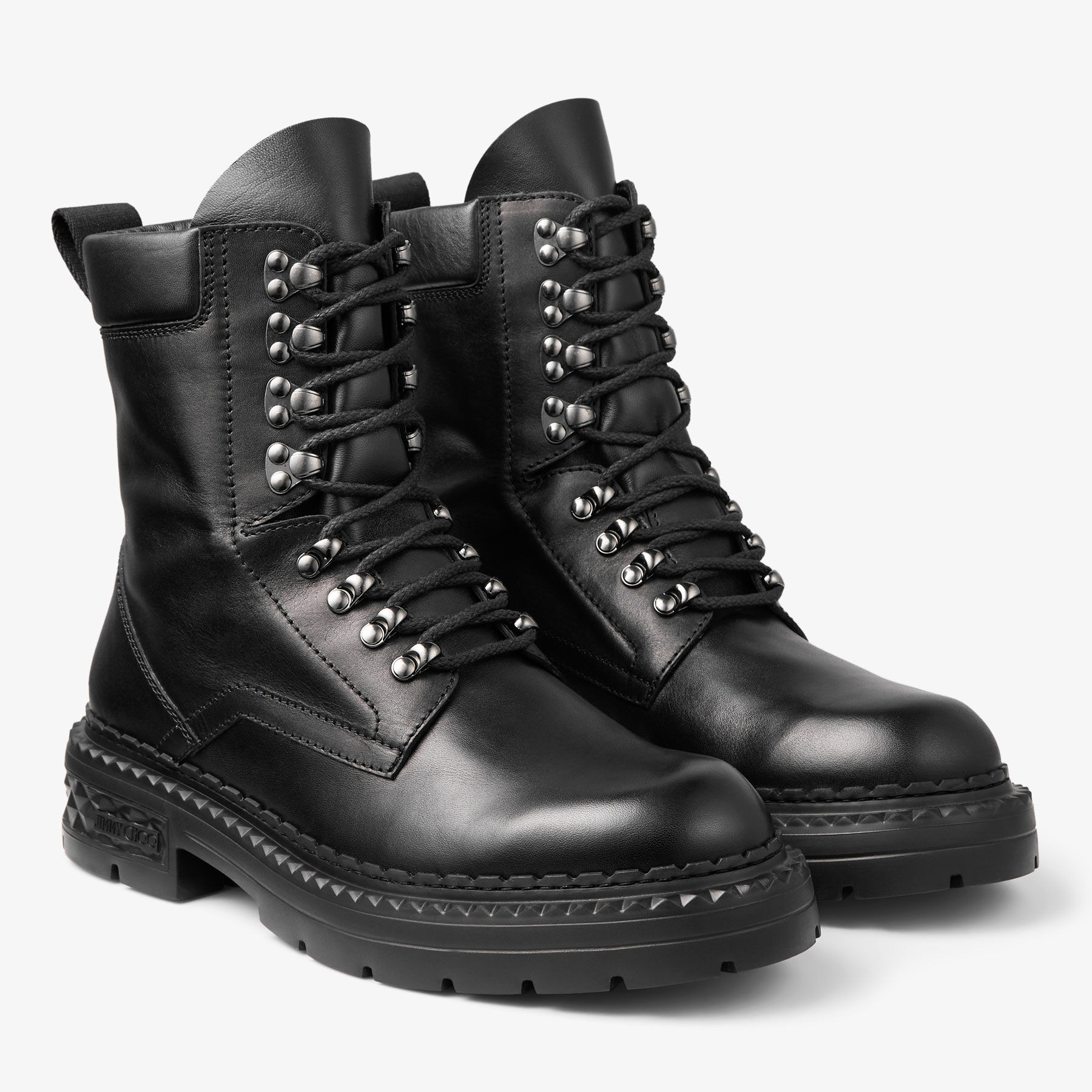 暮らしに便利なアイテム Black | Boot Combat Marlow Calf CHOO JIMMY | Boot Leather 靴