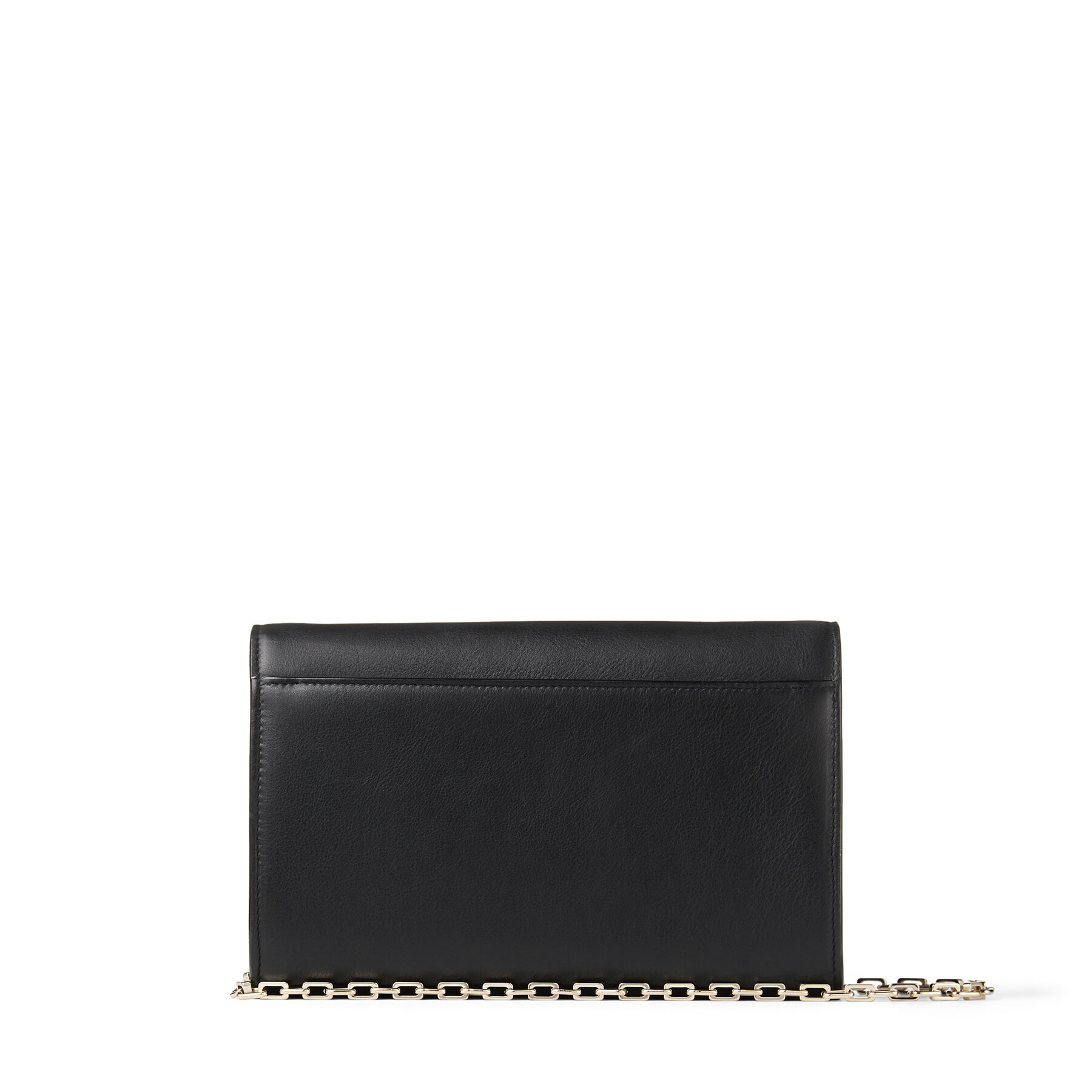 JCロゴ付き Black カーフレザー・クラッチバッグ | VARENNE CLUTCH ...