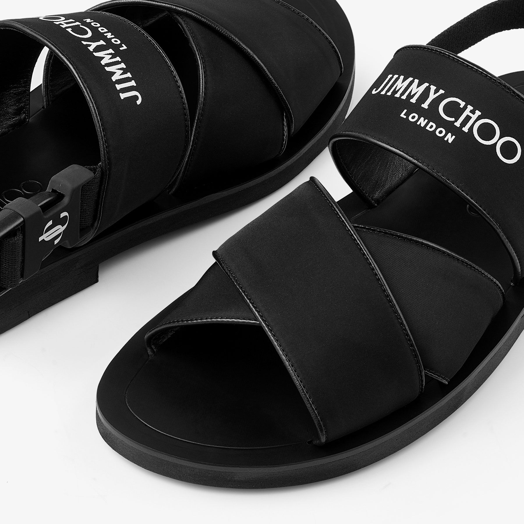 JIMMY CHOO ジミーチュウ JCシャワーサンダルサンダル ブラック 40