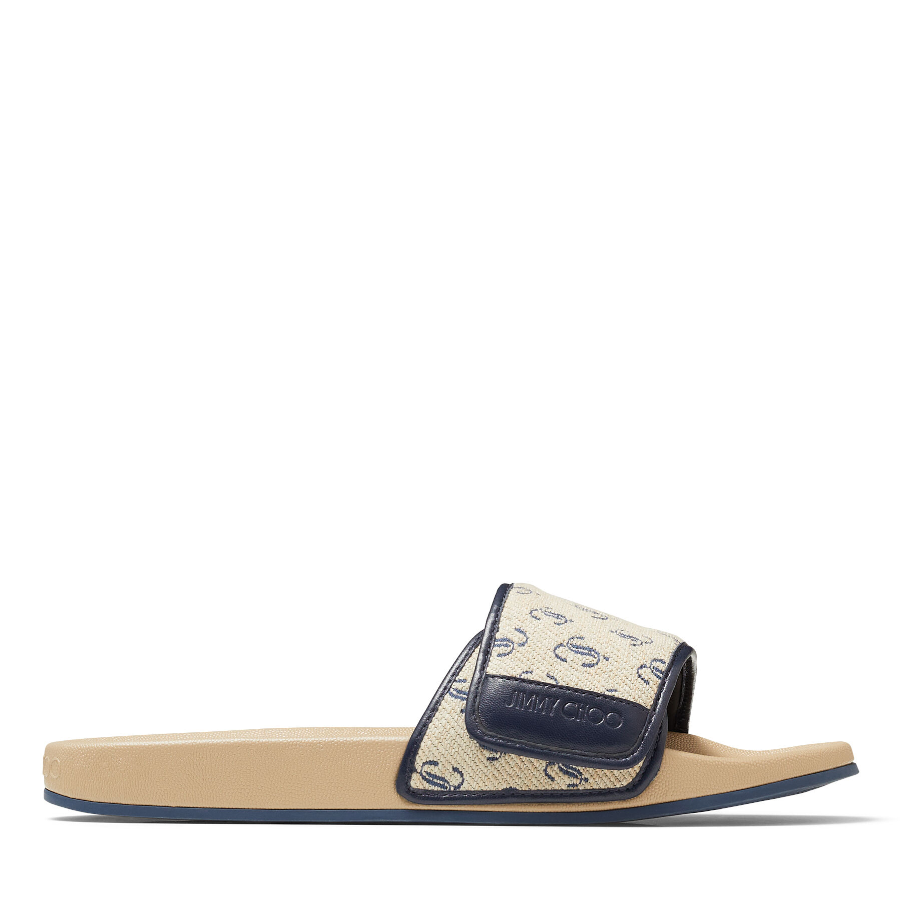 Sand Dune X Navy JCロゴ柄ジャカード X Sand Dune ナッパレザー Sand Dune X Navy JCロゴ柄ジャカード X Sand Dune ナッパレザー