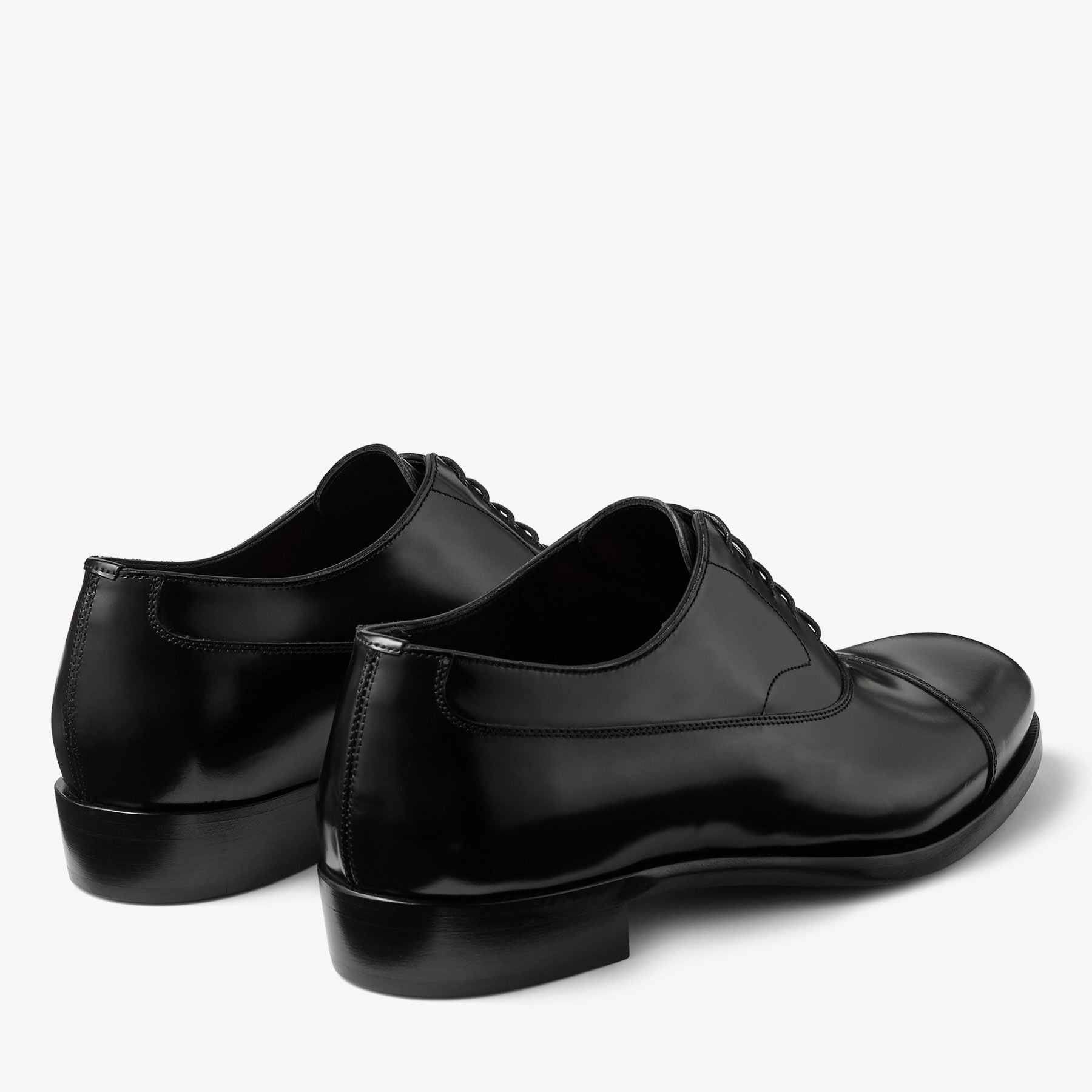 Vine Lace Up | Black Smooth Calf Leather Lace Up Shoes | JIMMY CHOO