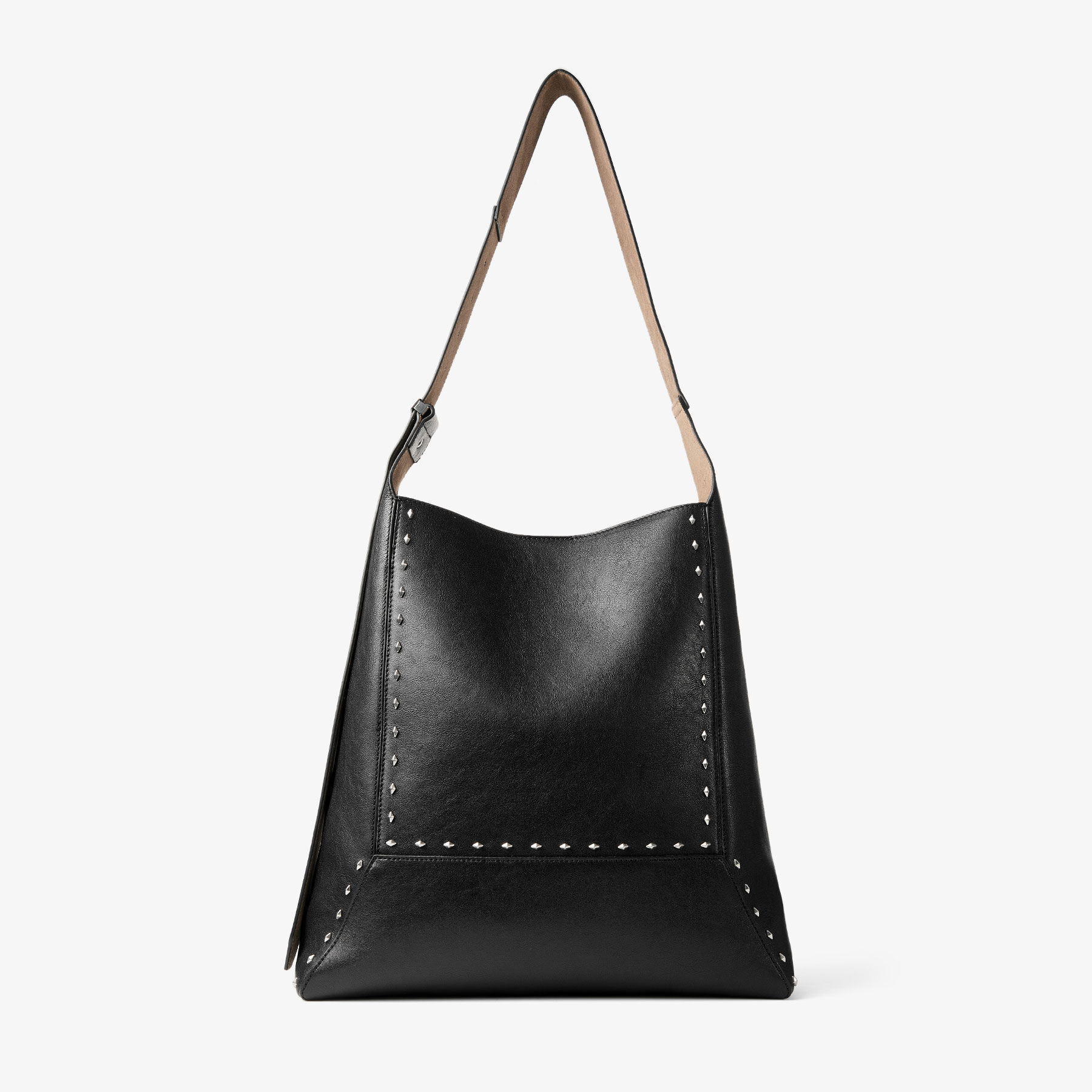 JIMMYCHOO バッグ シンチ M｜トープ レザー・バッグ｜ジミー チュウ