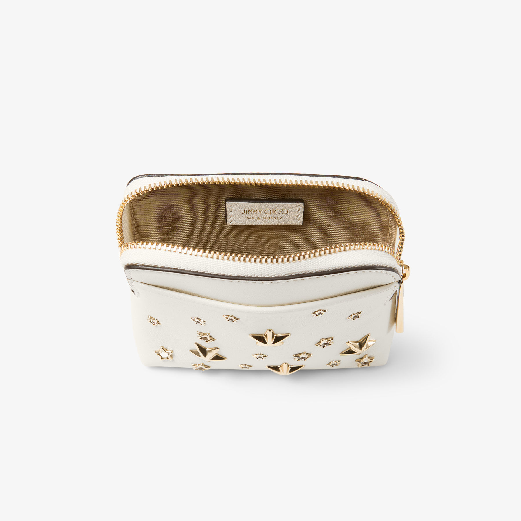 ジミーチュウ カードケース JIMMY CHOO スタースタッズ　名刺入れ ジミーチュウ カードケース 名刺入れ 二つ折り スター スタッズ