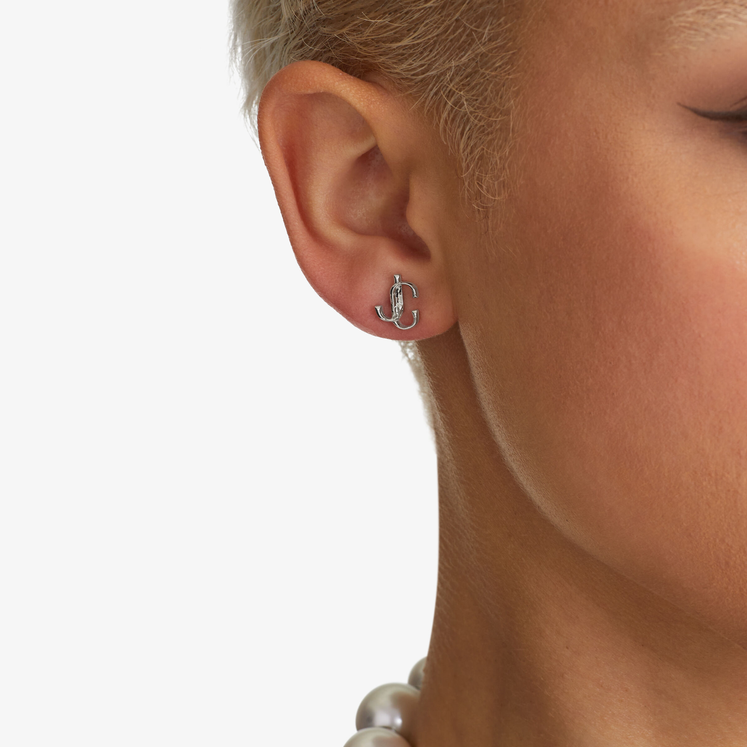 シルバー仕上げメタル・JCミニスタッドイヤリング | JC Mini Studs