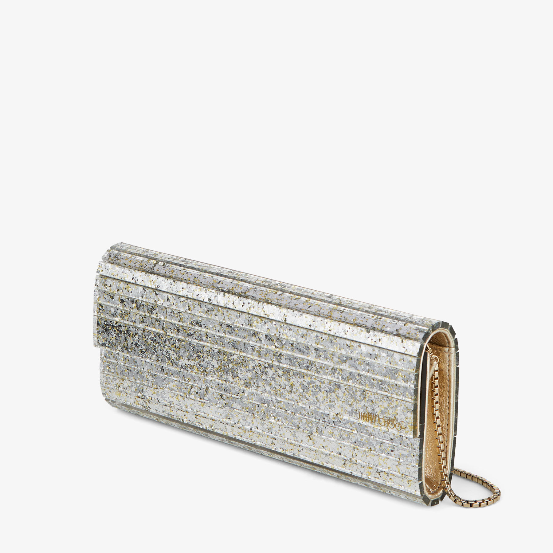 Jimmy choo lizzie shop glitter clutch