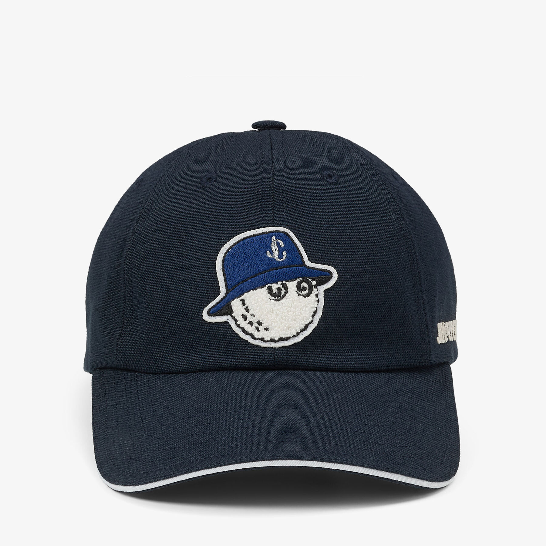 2024年新作入荷 ジミー チュウ ネイビーコットン 刺繍入り | Cap Malbon / 帽子