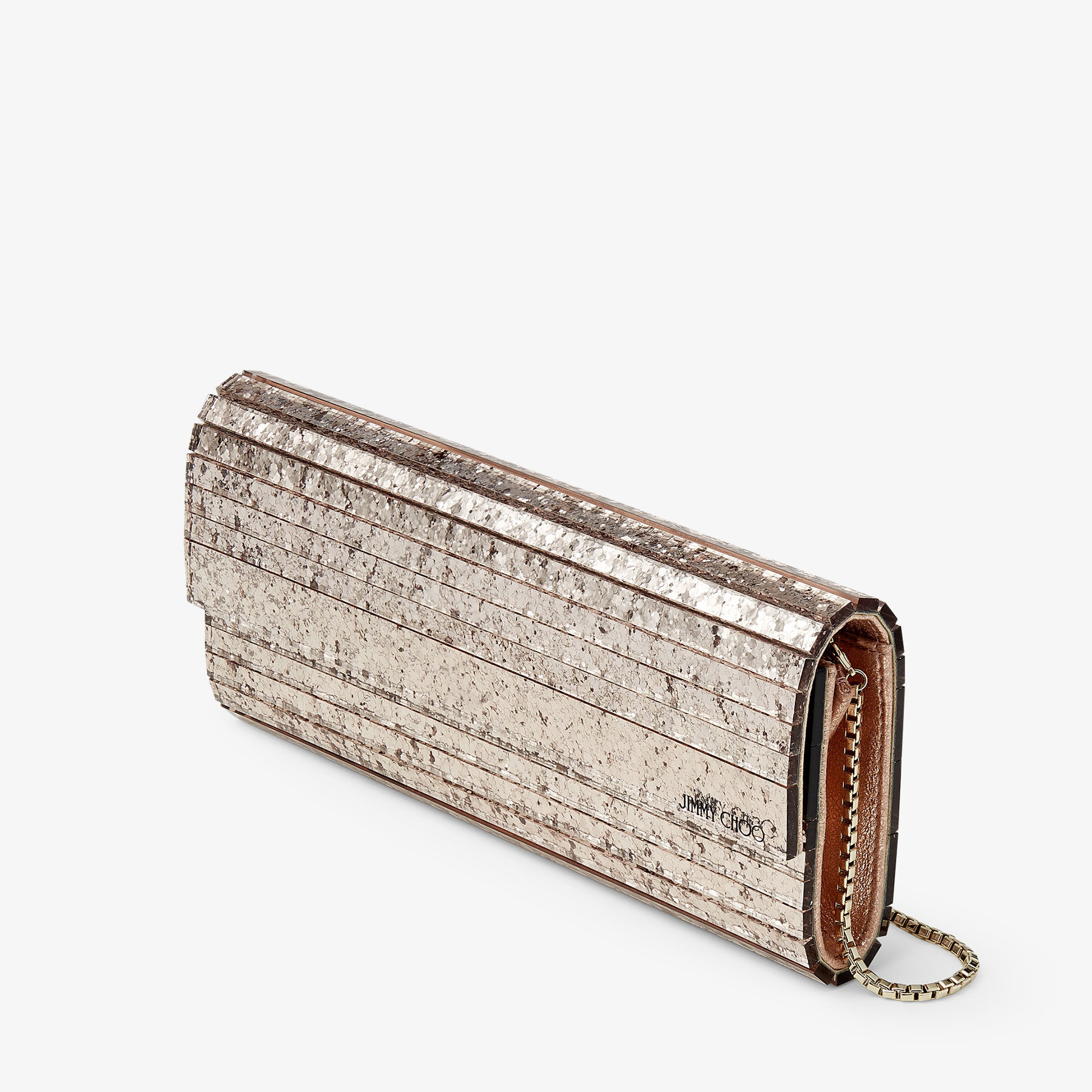 【極美品】JIMMY CHOO ジミーチュウ クラッチ ショルダー グリッター JIMMY CHOO ジミーチュウ CANDY グリッタークラッチバッグ