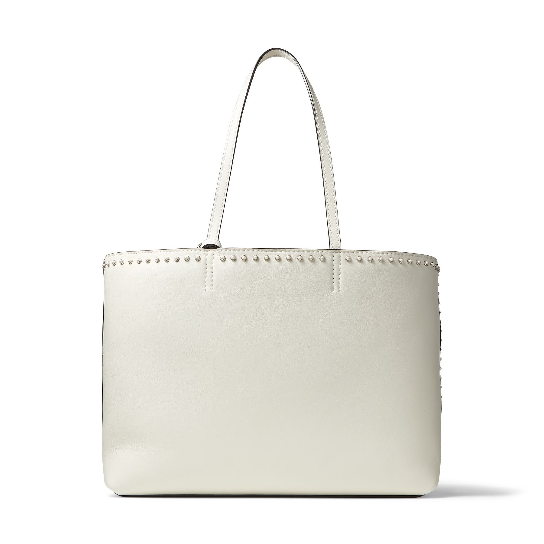 パールスタッズ付き Latte カーフレザー・トートバッグ |NINE2FIVE E/W パールスタッズ付き Latte カーフレザー・トートバッグ |NINE2FIVE E/W