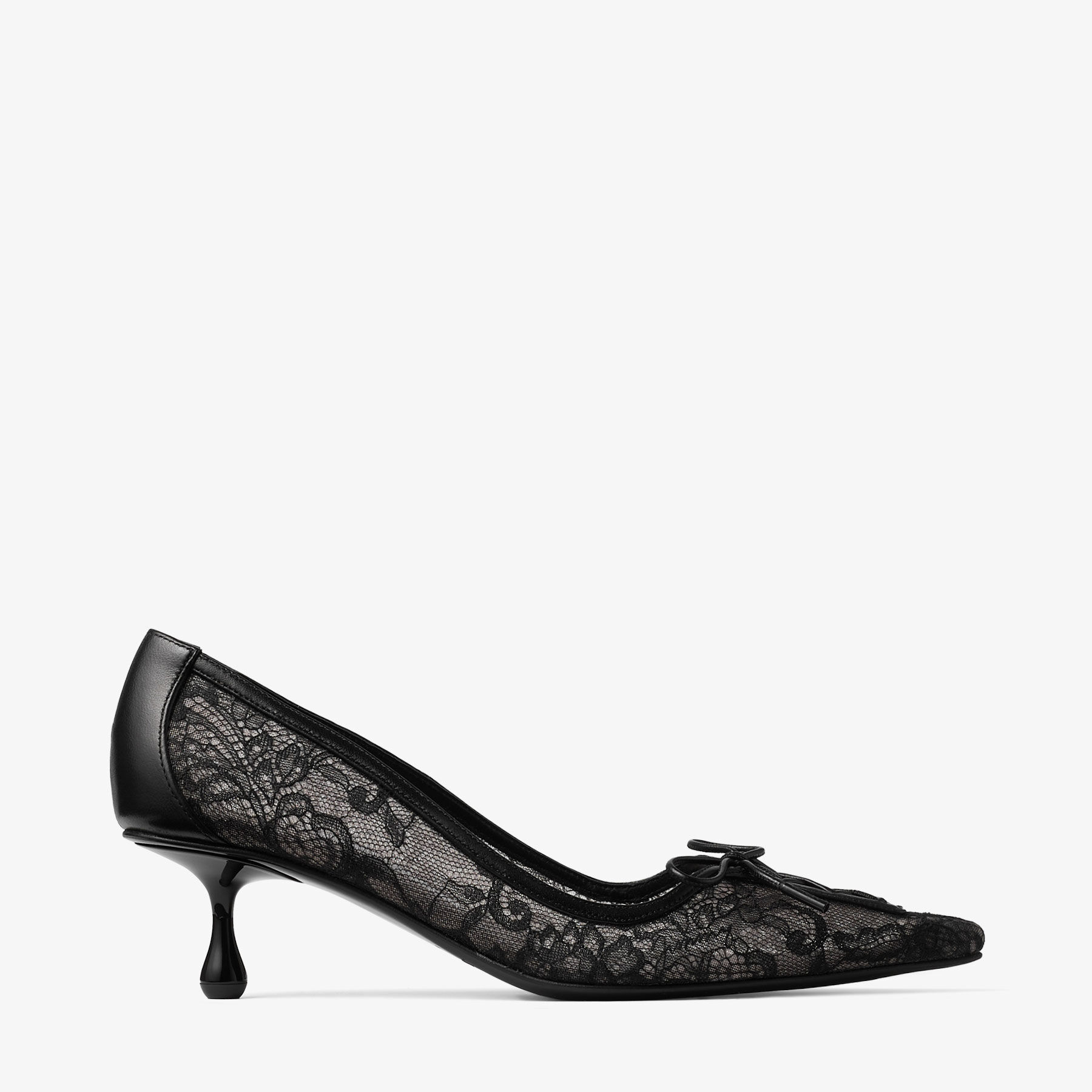 (Kao-tun さまご予約)ジミーチュウ レース パンプス 黒 36 JIMMY CHOO（ジミーチュウ） レース ヒール パンプス ブラック 36