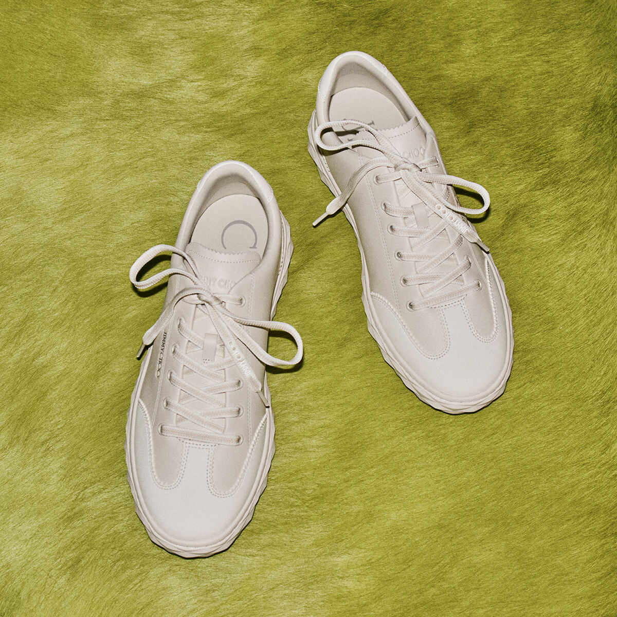 JIMMY CHOO スニーカー ダイヤモンド グリッター 36 箱付 ホワイト ダイヤモンド マキシ/F II | ホワイト/シルバー ナッパレザー