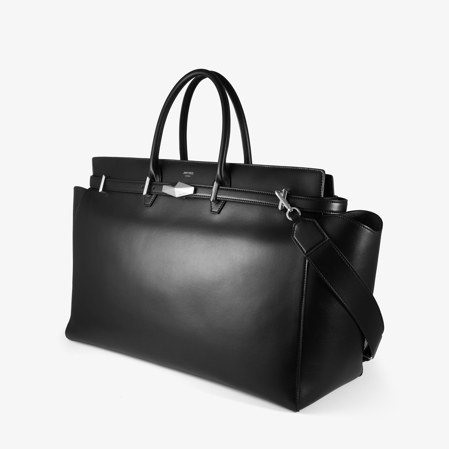 【Jimmy Choo】ダイヤモンド ベルテッドトップハンドルM/バッグ ダイヤモンド ベルテッド トップハンドル / S | タン レザー