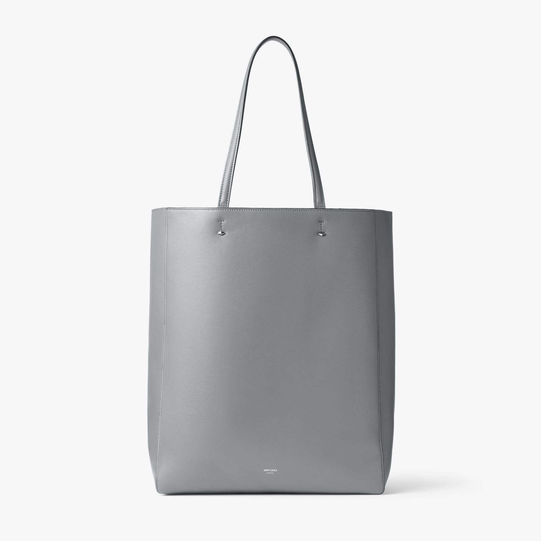 Lenny | Storm/Gunmetal Embossed Leather Tote Bag | JIMMY CHOO