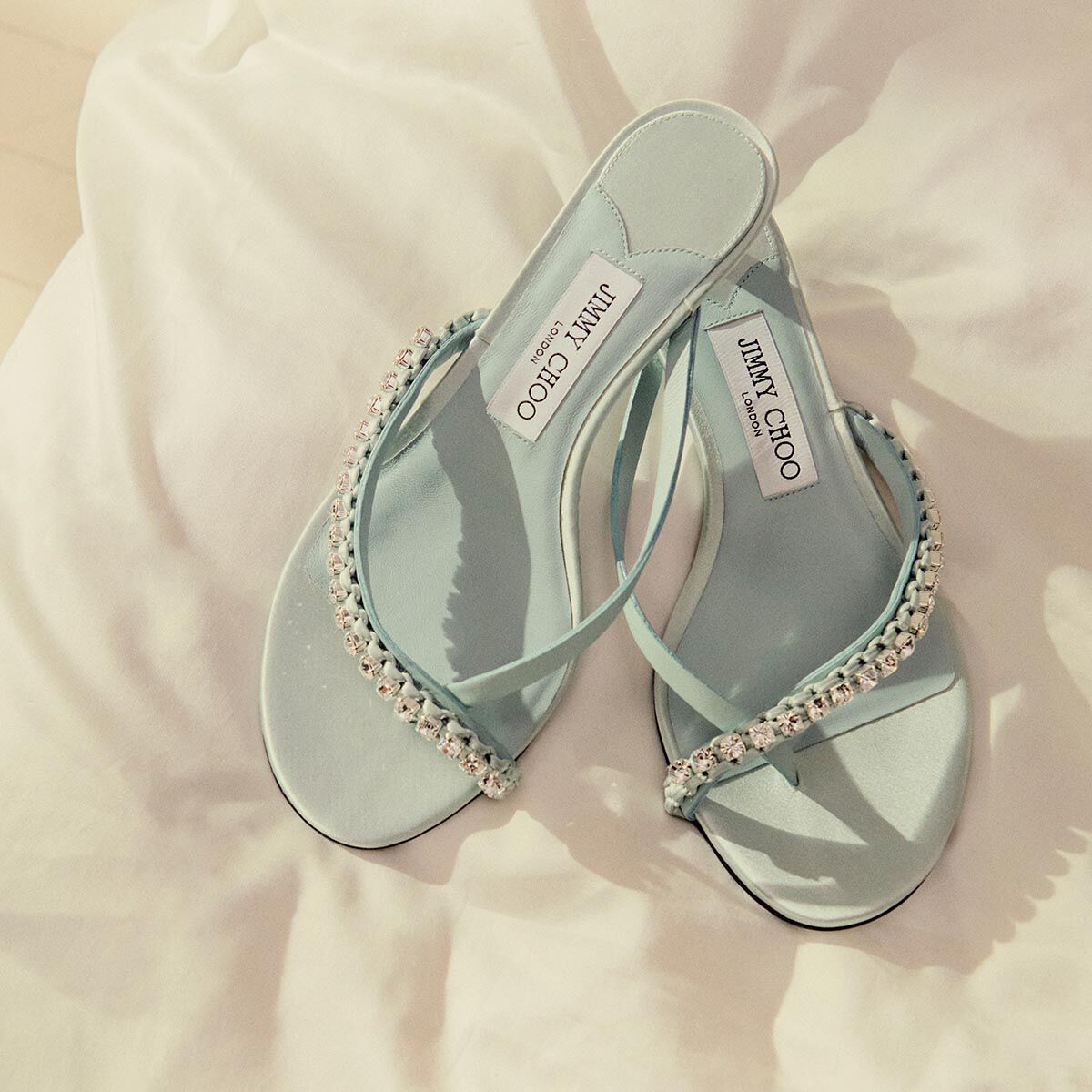 SAEDA SANDAL/BH 85 | スワロフスキークリスタルチェーン付き