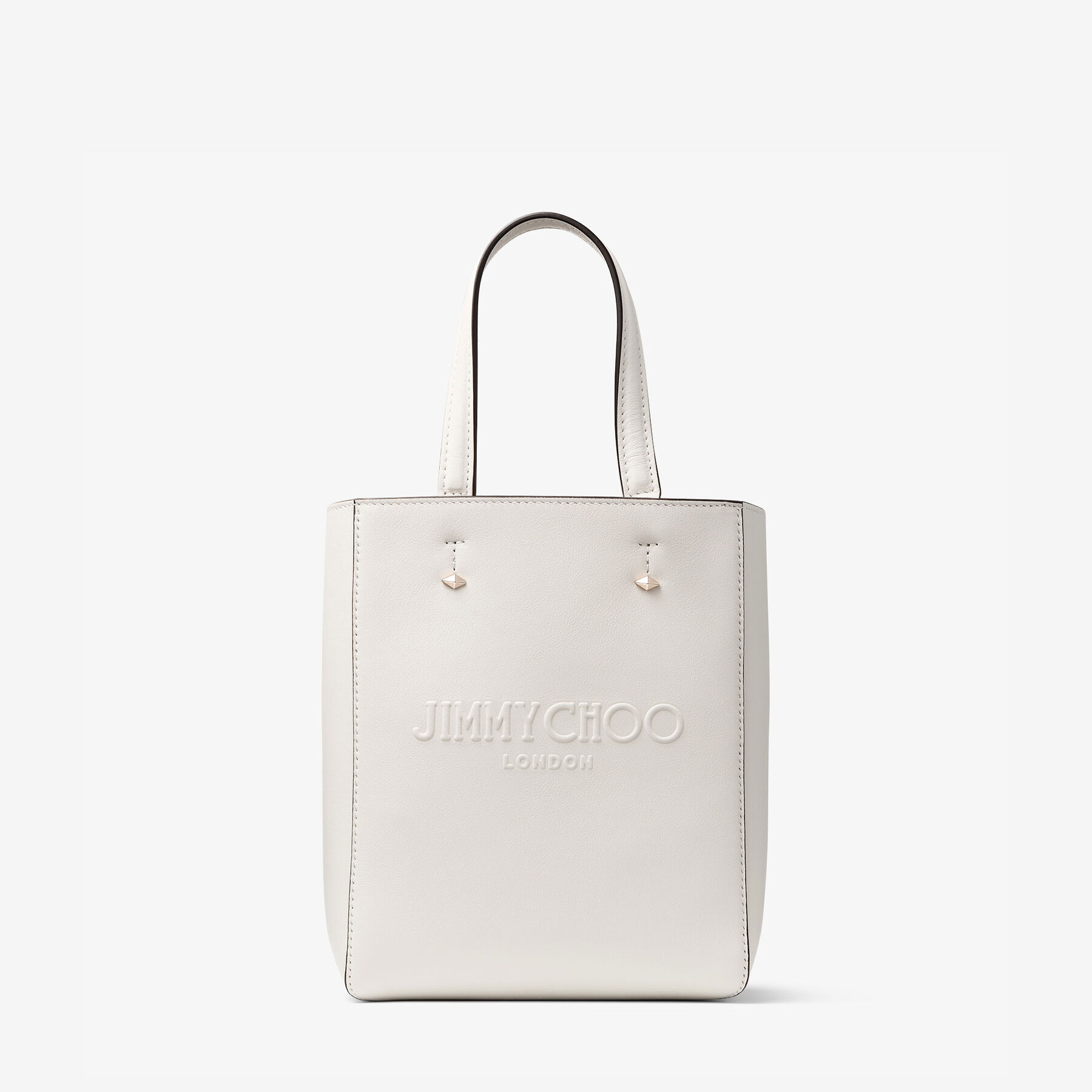 JCロゴ付き Latte カーフレザー・トートバッグ ジミーチュウ