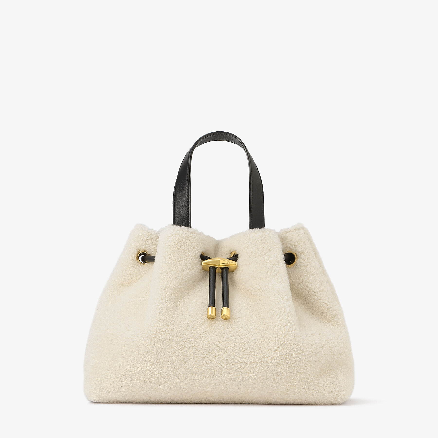 【モンブラン】　JIMMY CHOO レザー ハンドバッグ ダイヤモンド トート / S｜ブラック エンボスレザー・トート