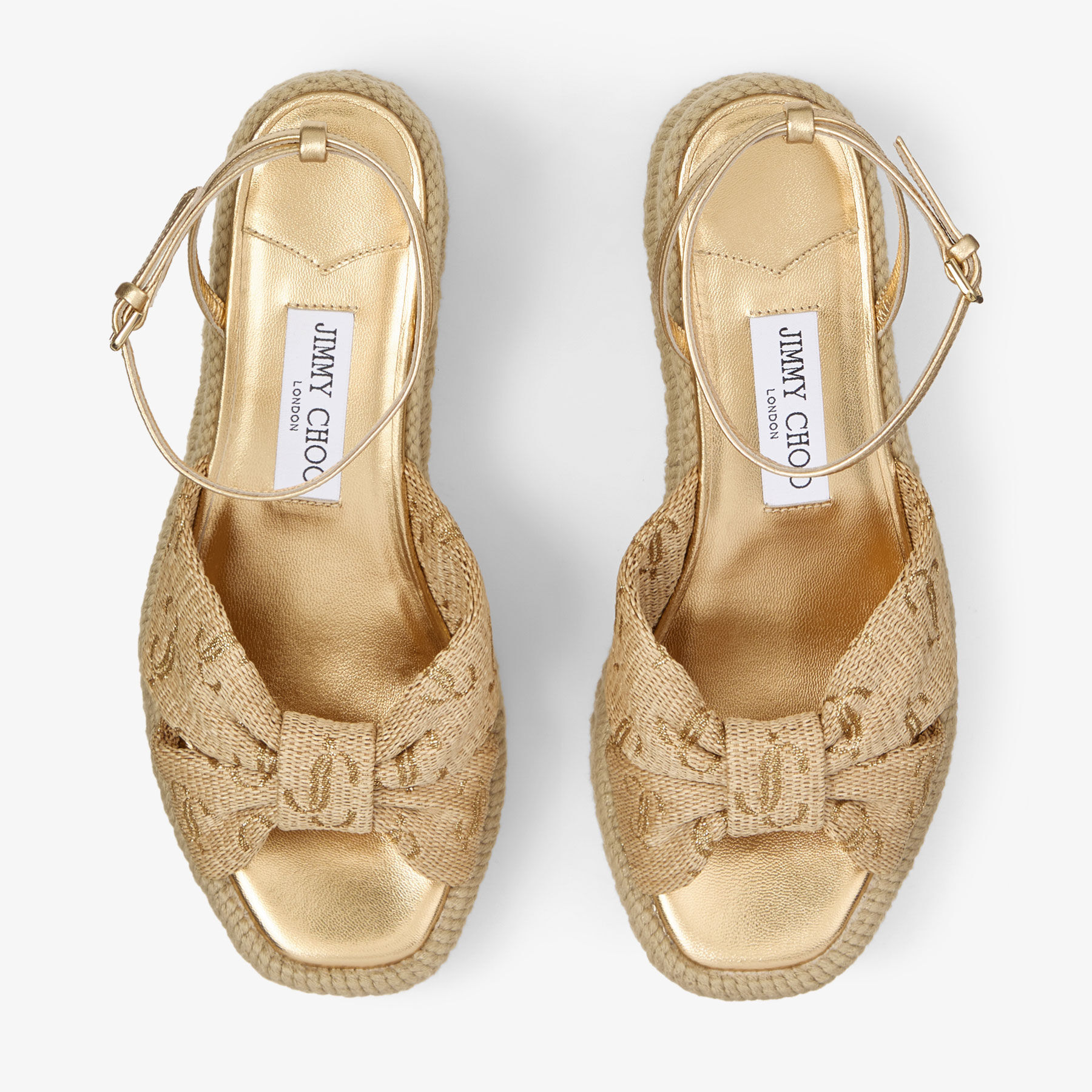 レディース 高級 ウェッジソールサンダル | ジミーチュウ