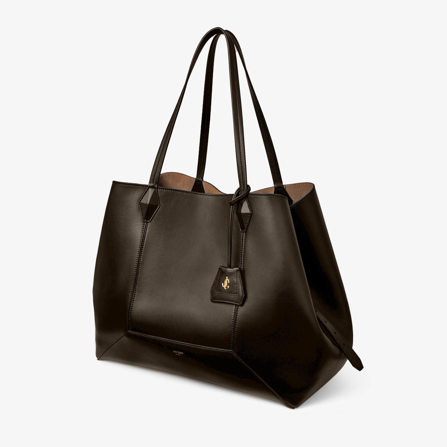 気品【JIMMY CHOO】ドローストリング トート L ダイヤモンド トート L