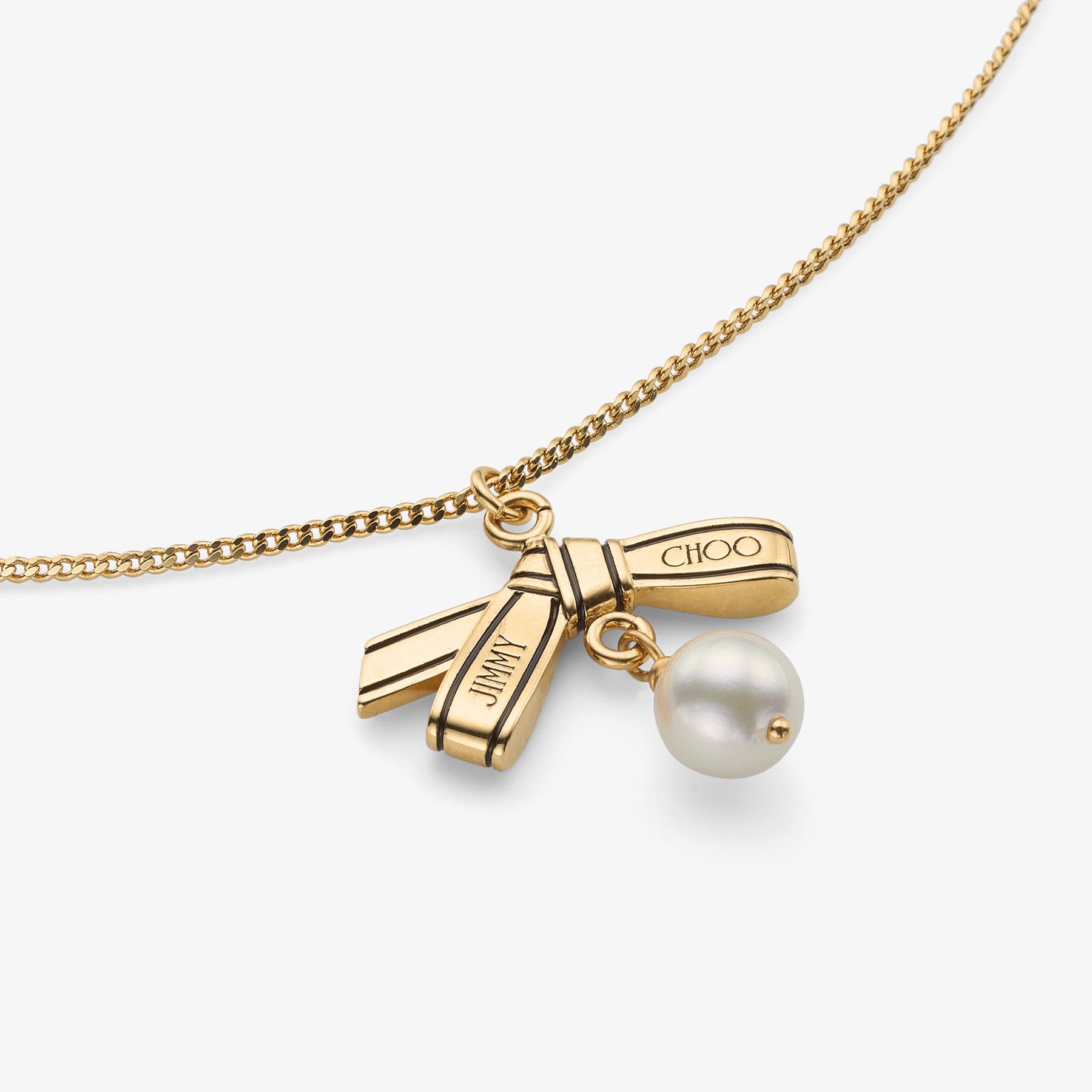 ★jimmychoo[ジミーチュウ] ロゴ スクリプト ネックレス★ DIAMONDFINECHAINMFQ_OO0022_FRO