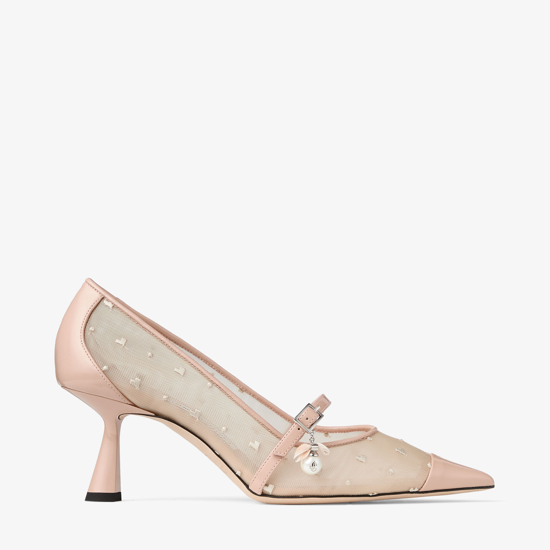 アレン パンプス 65 | マカロン レザー / ハートメッシュ・パール