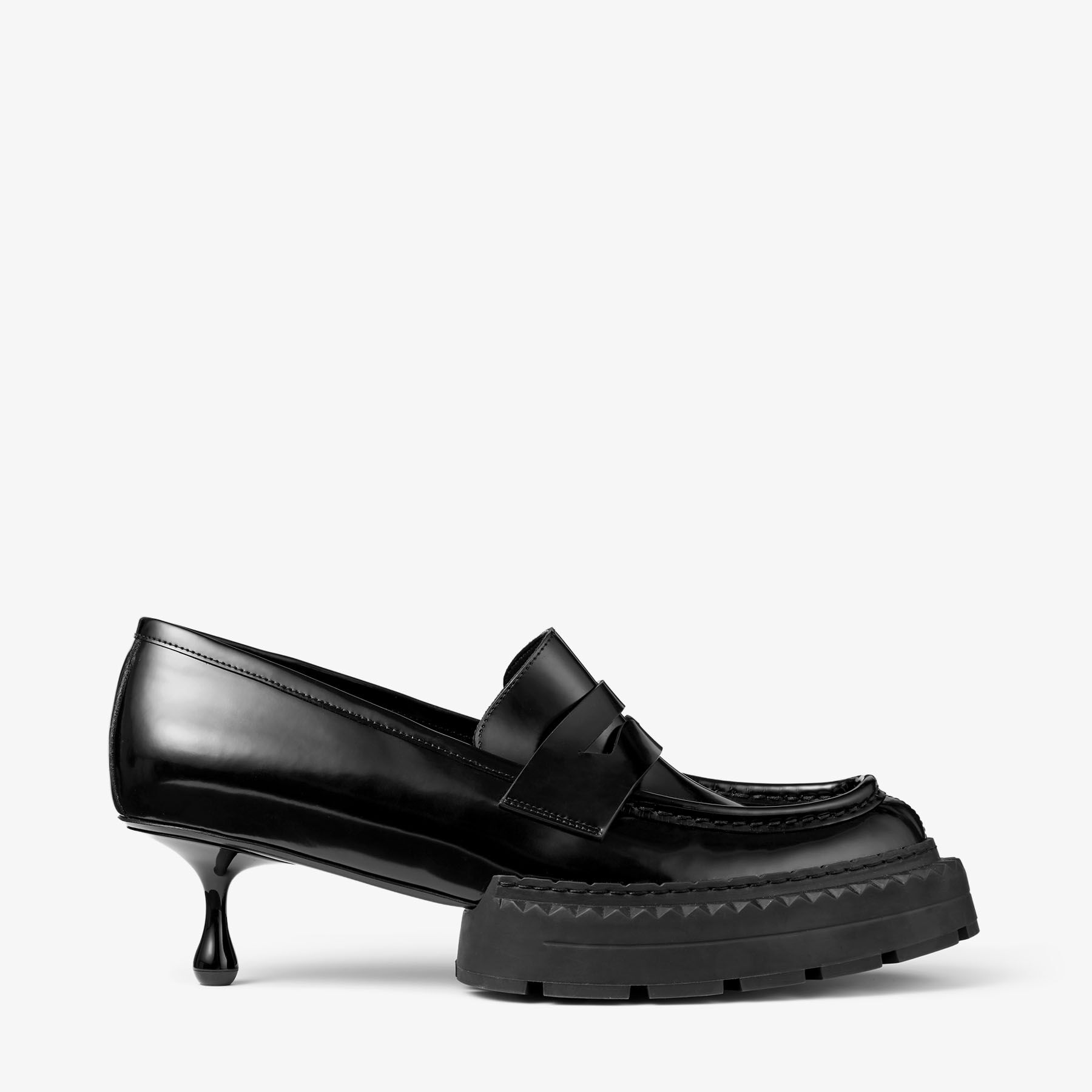 JIMMY CHOO noir kei ninomiya マキシ ローファー | ブラック