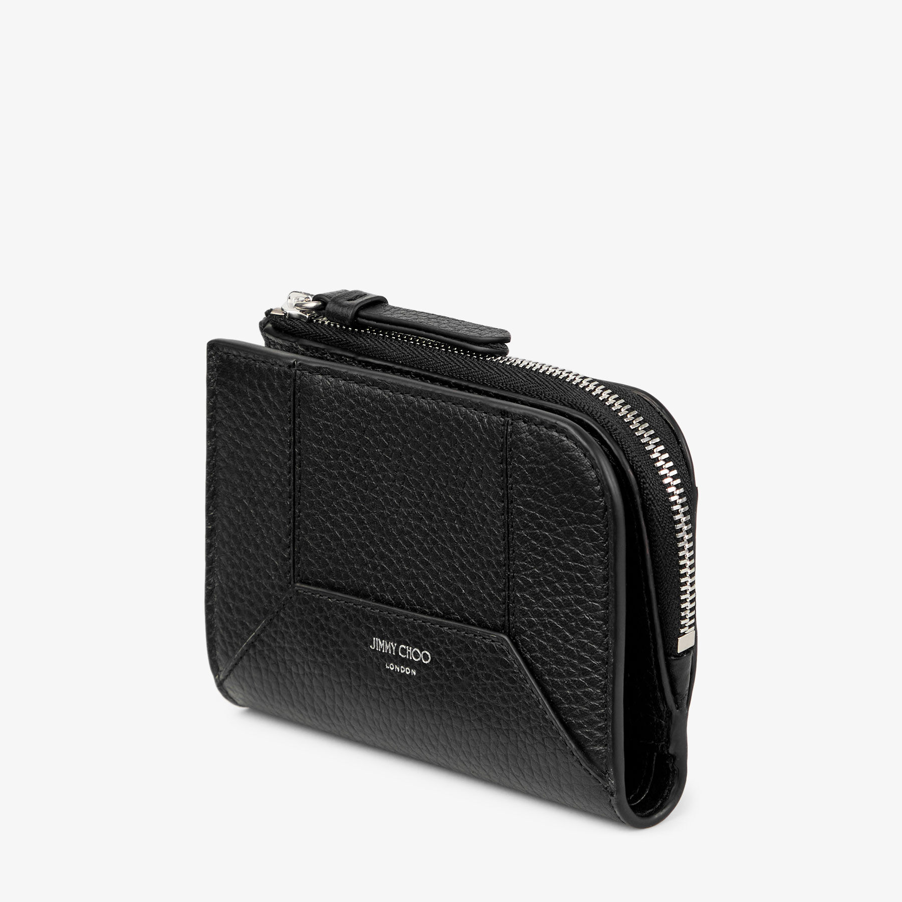 ダイヤモンド コンパクト ウォレット M |ブラック グレイニー カーフ