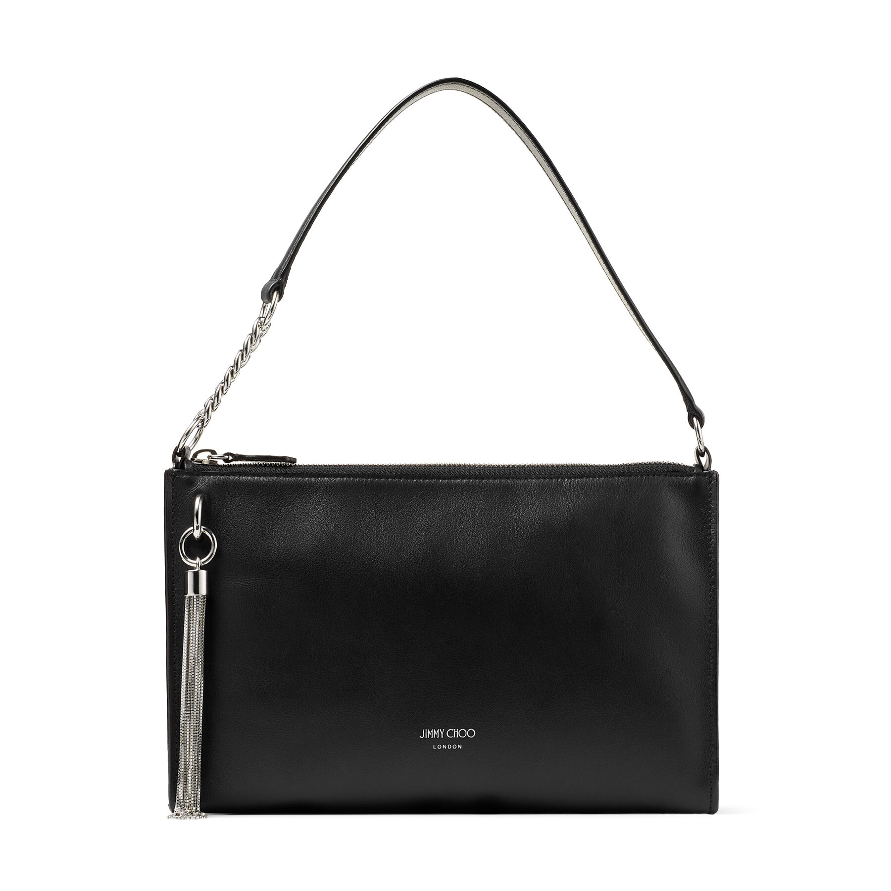 Black スムースカーフレザー ミニ ホーボーバッグ Callie Mini Hobo 年 春夏コレクション ジミー チュウ Black スムースカーフレザー ミニ ホーボーバッグ Callie Mini Hobo 年 春夏コレクション ジミー チュウ
