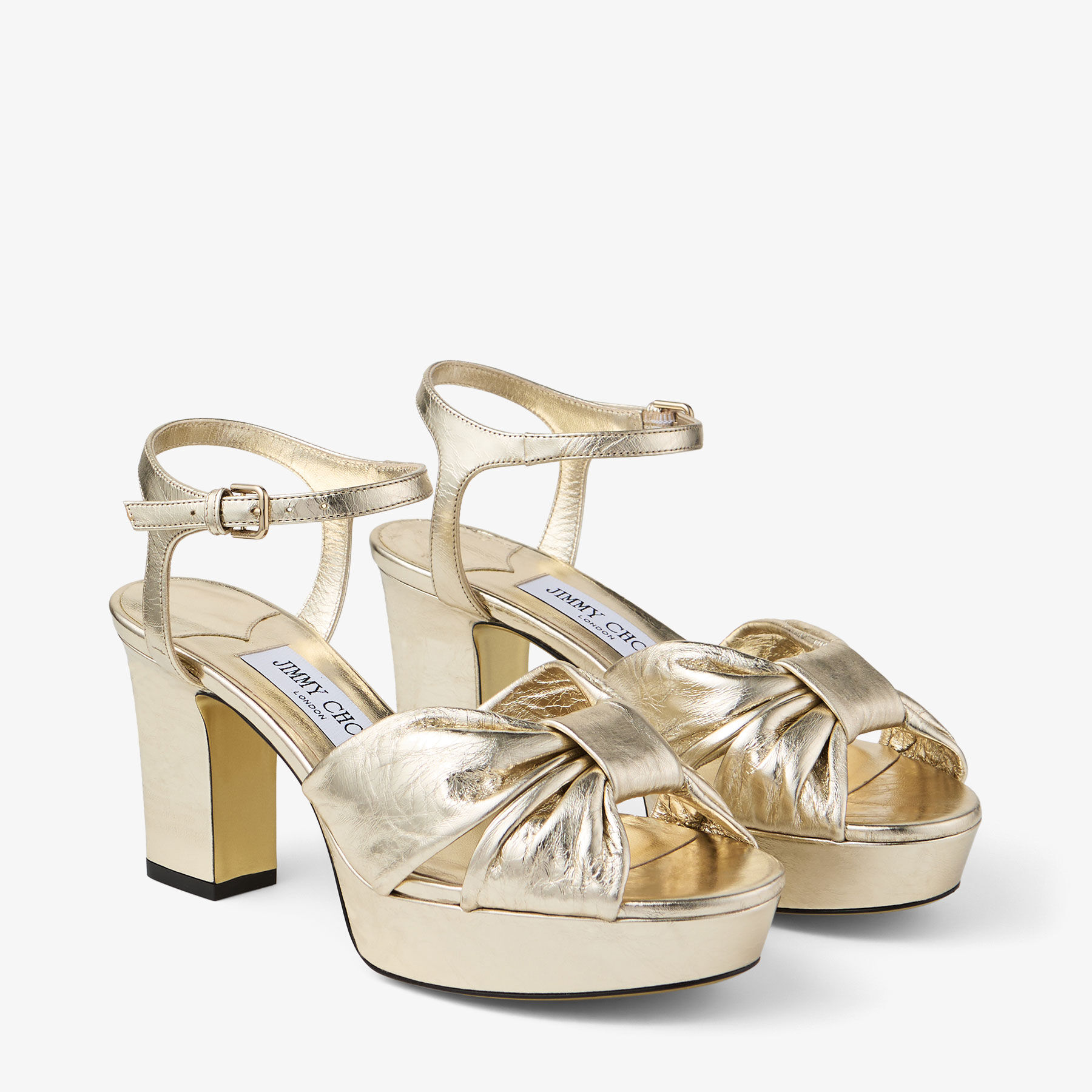 極美品✨ ジミーチュウ 23 フラットシューズ シルバー ゴールド バックル 極美品✨ ジミーチュウ 23 フラットシューズ シルバー ゴールド