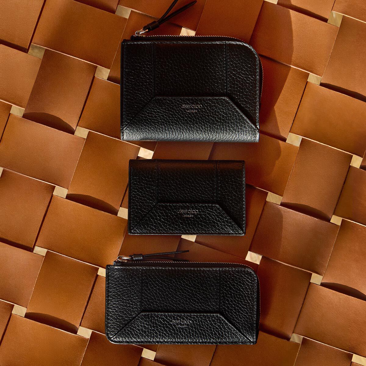 JIMMY CHOO☆ マーロー ダイヤモンド F ブラック カーフレザー マーロー ダイヤモンド /F | ブラック カーフレザー・フラット
