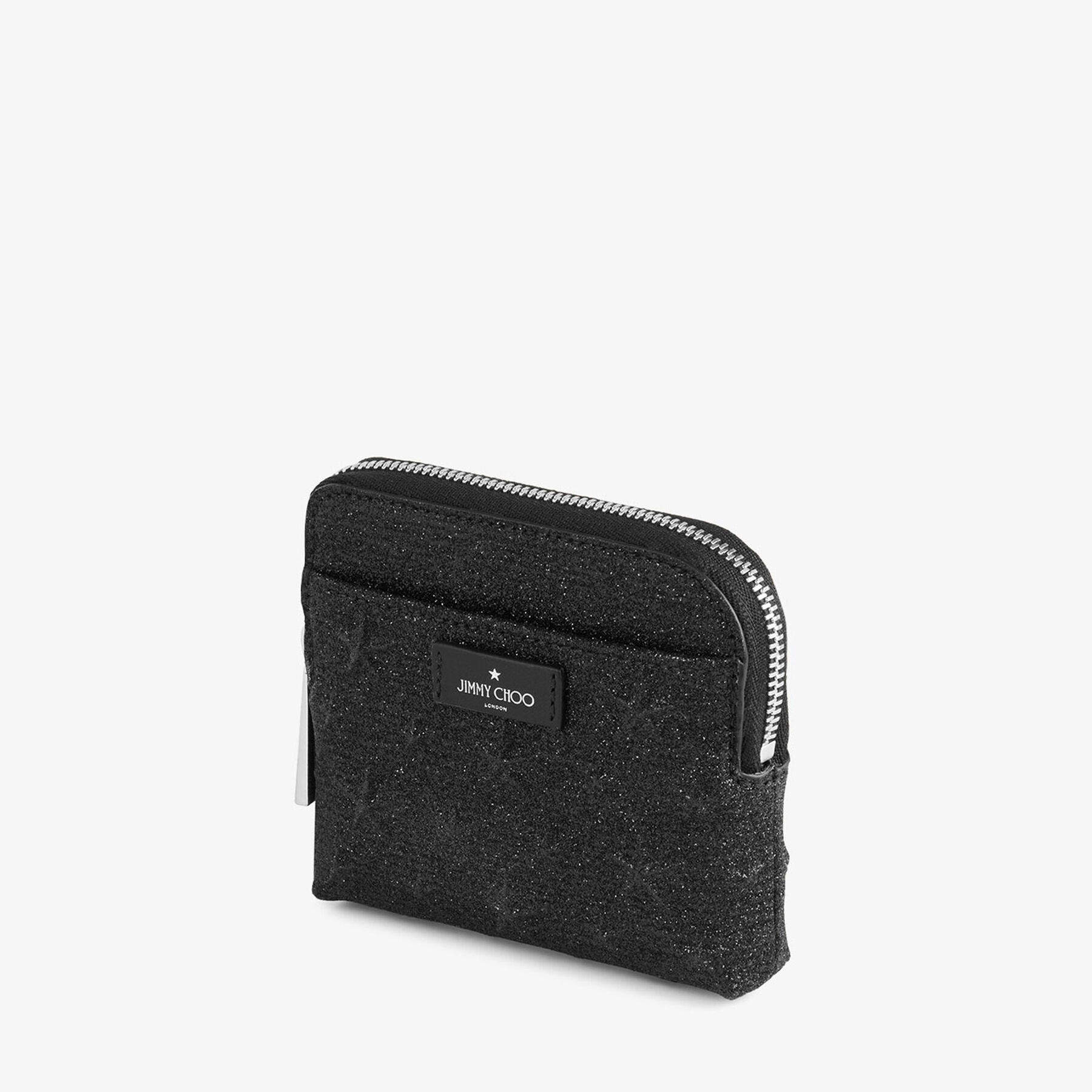 【JIMMY CHOO】コンパクトジップ カードケース コンパクトジップ カードケース | ブラック レザー・カード
