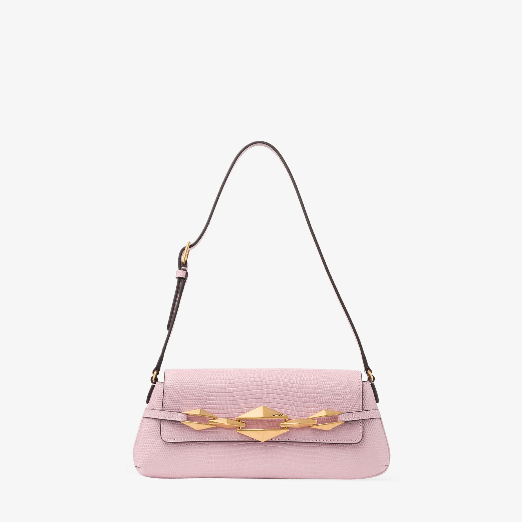 Jimmy Choo Swarovski Cheri Lizard Print Sm Chain Crossbody Authentic OLPF |  eBay