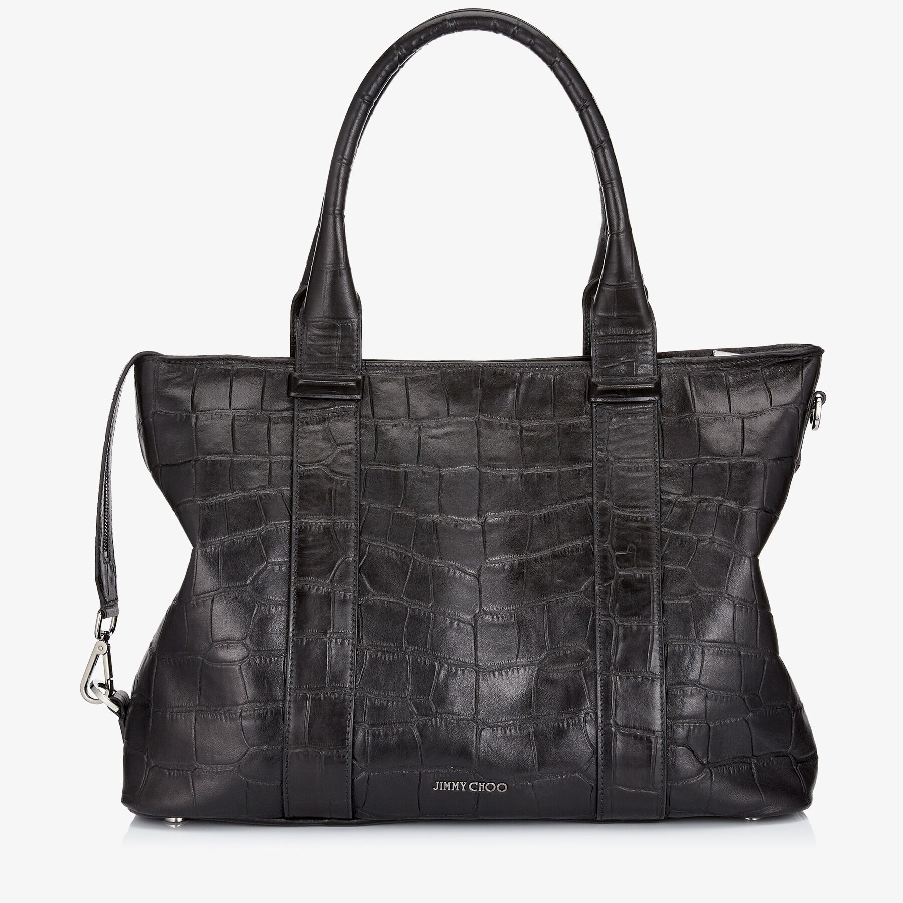 すずらん jimmy choo ELISH シャイニークロコ調エンボスレザーミニ