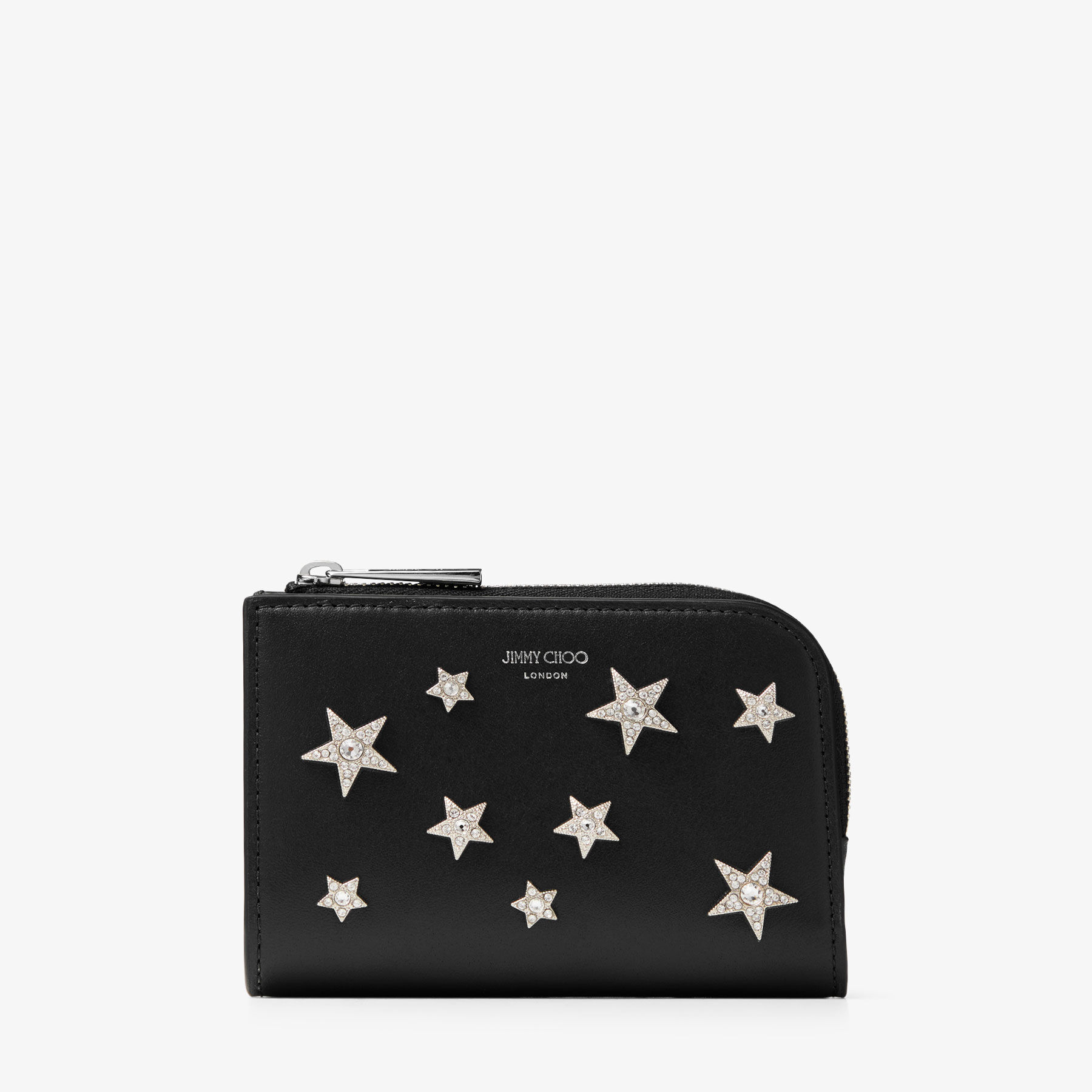 訳アリ　JIMMY CHOO ジミーチュウ　長財布　レザー　ラウンドジップ　黒