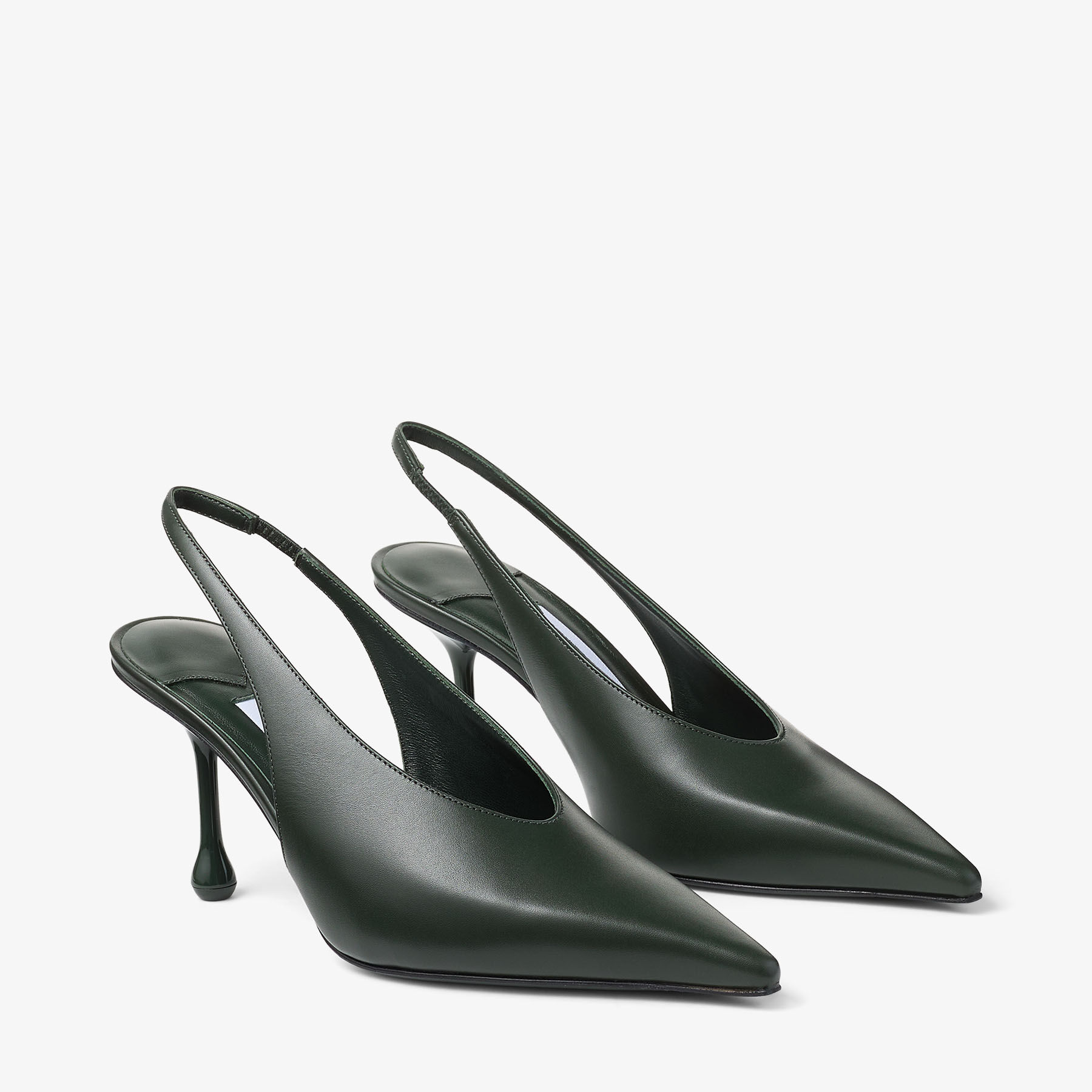 イサ 80 | ブリティッシュグリーン カーフレザー・スリングバック