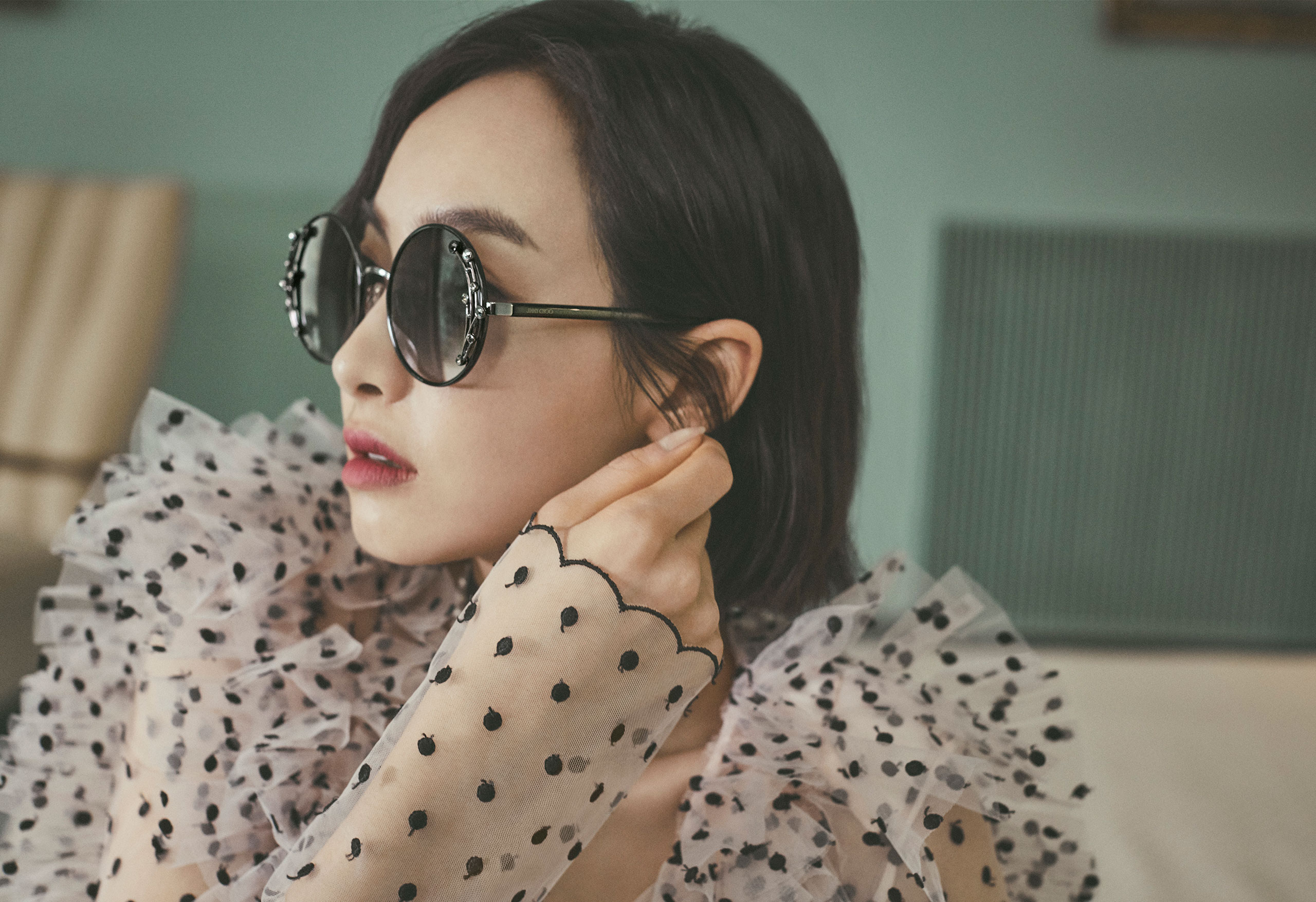 Victoria Song Qian wearing GEMA sunglasses