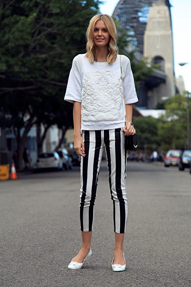 Jessica wears the Morse flat