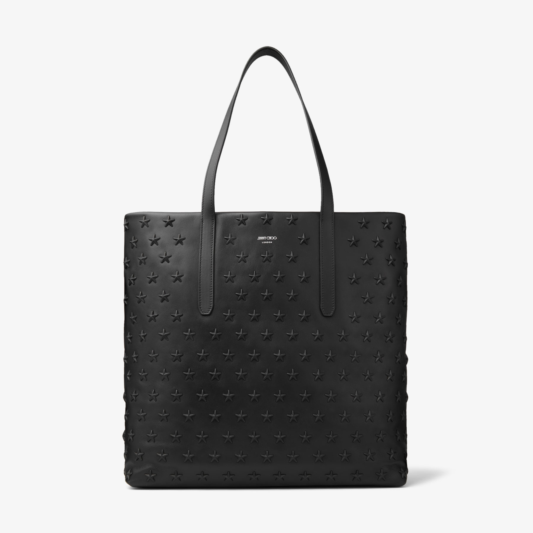 スタースタッズ付き ブラックレザー・トートバッグ | PIMLICO/S N/S 